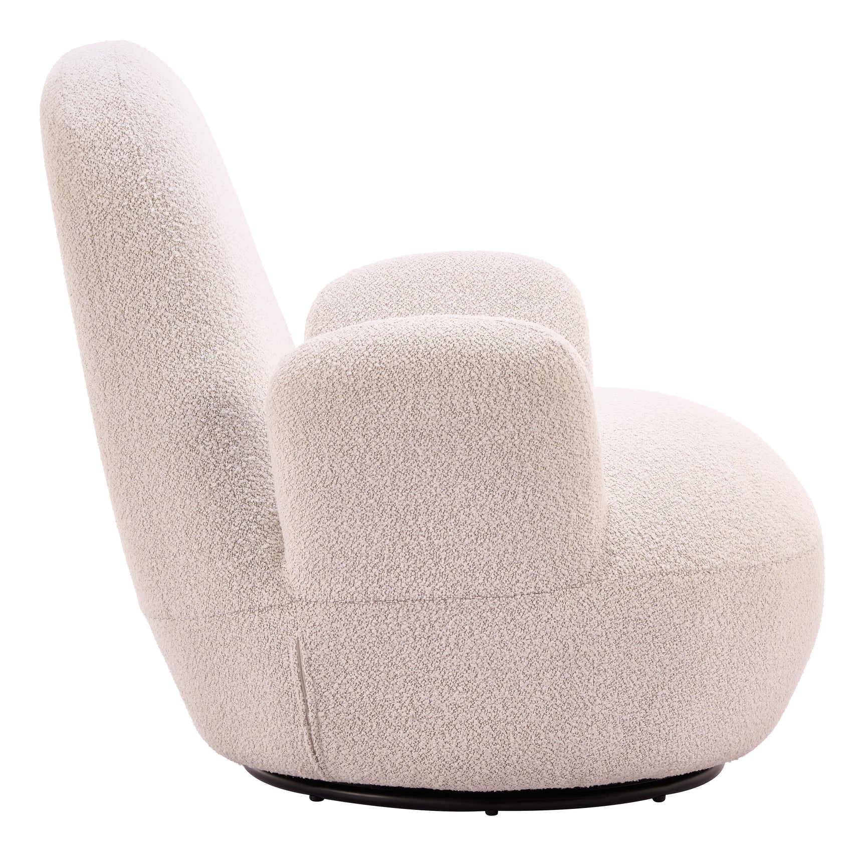 Lunet Ivory Swivel Chair