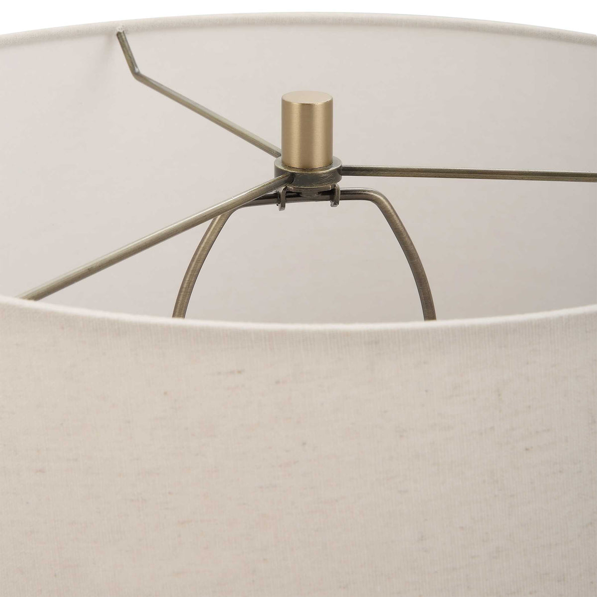 Lunia Gray Glass Table Lamp - Ornate Home