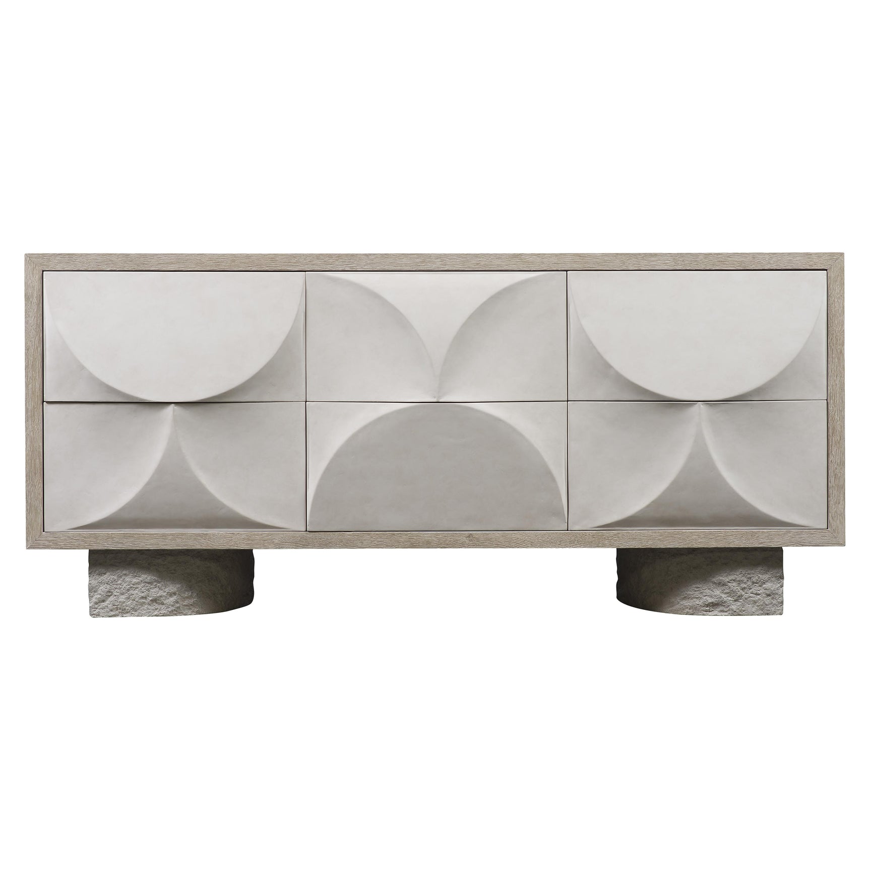 Lunula Sand Grey/Vellum/Flaxen Dresser - Ornate Home