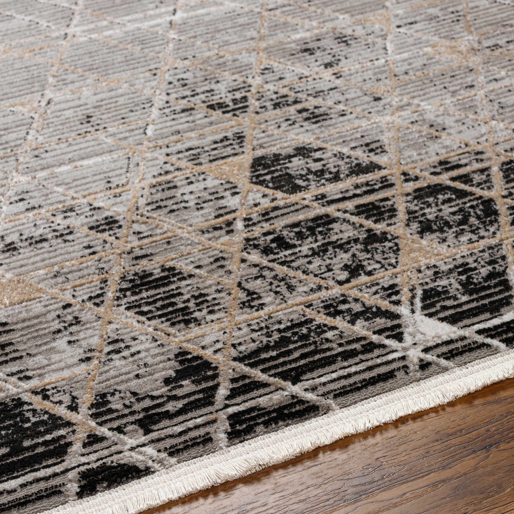 Luol Gray Area Rug - Clearance - Ornate Home