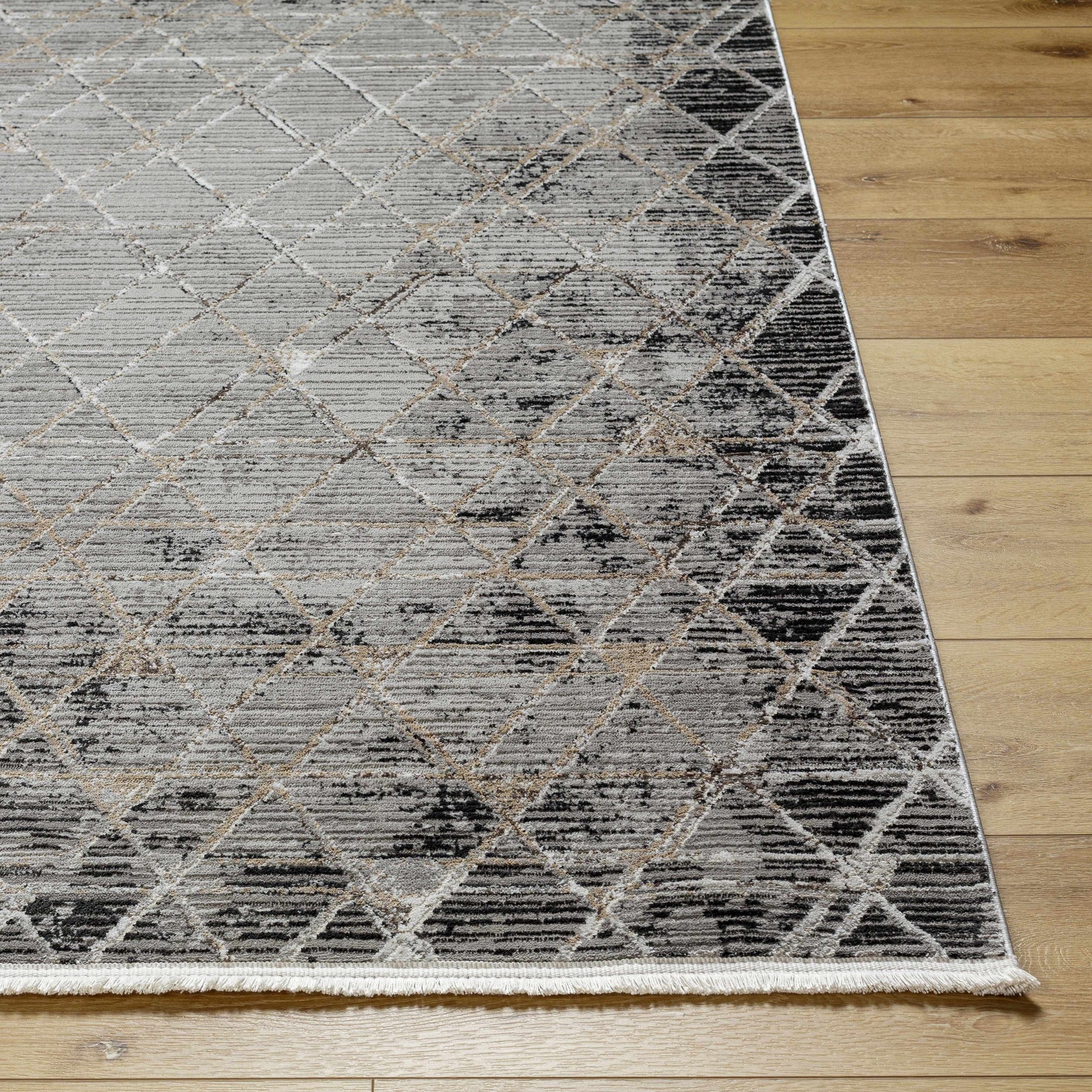 Luol Gray Area Rug - Clearance - Ornate Home