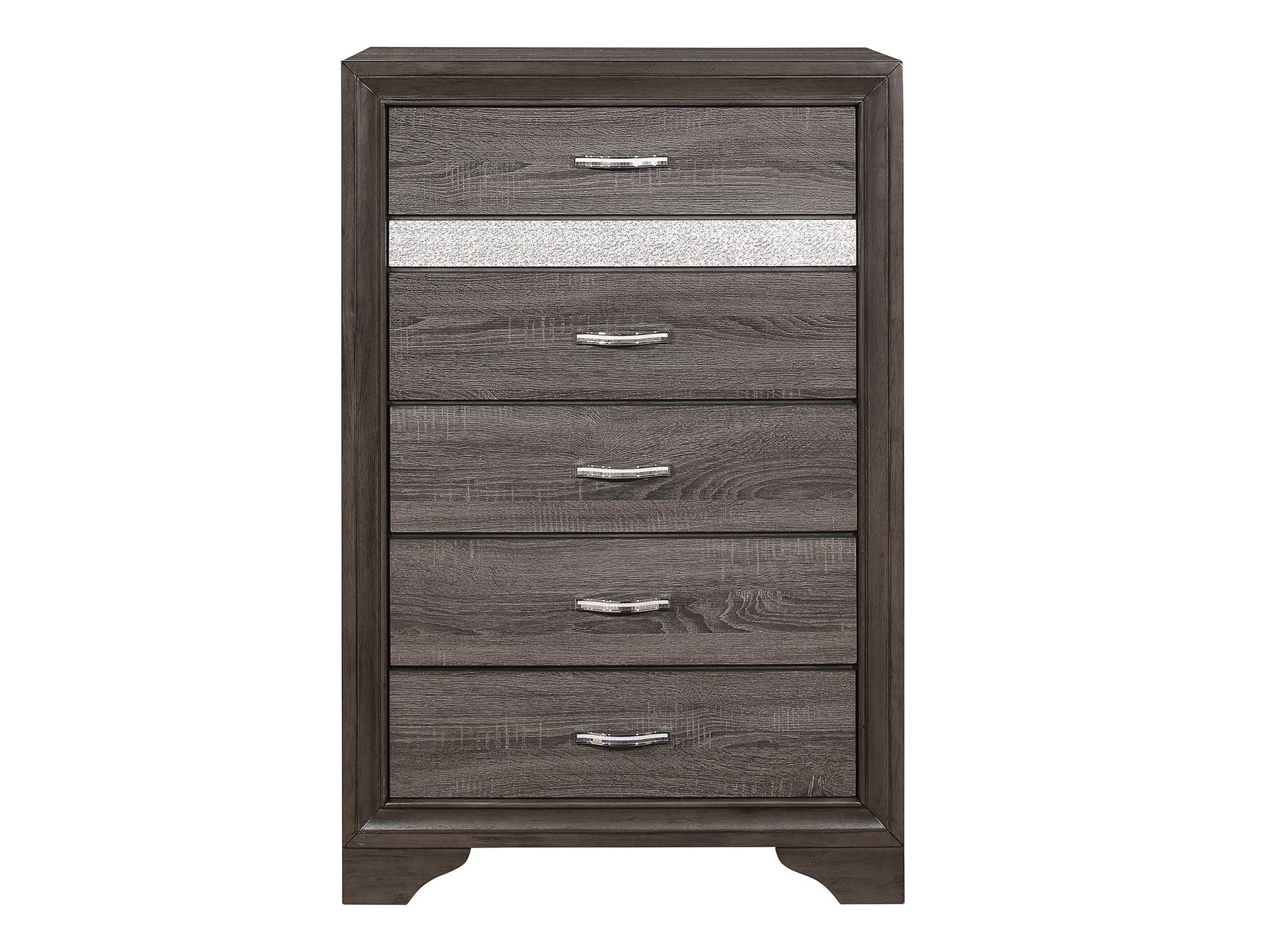 Luster Gray Chest w/ 6 Drawers - Ornate Home