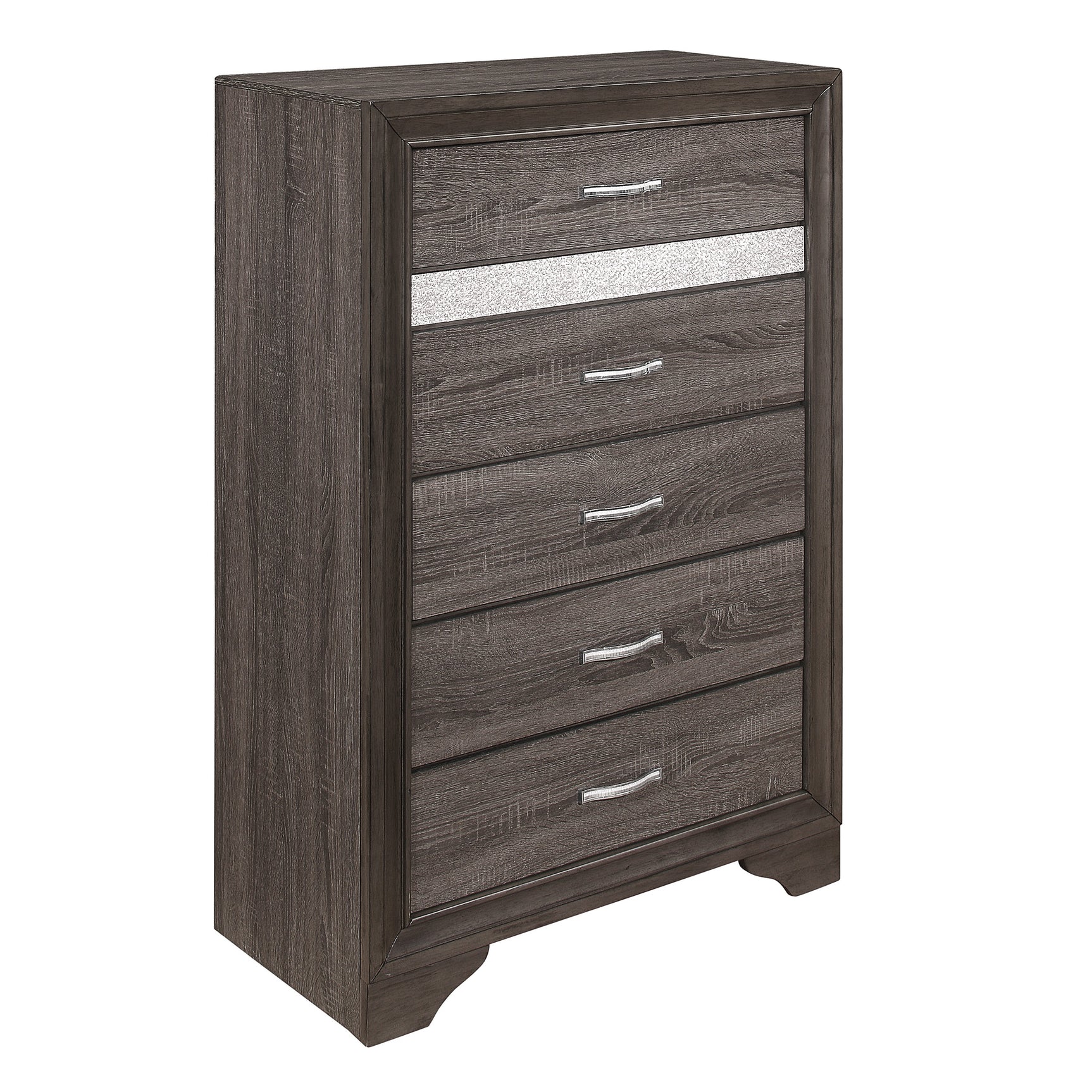 Luster Gray Chest w/ 6 Drawers - Ornate Home