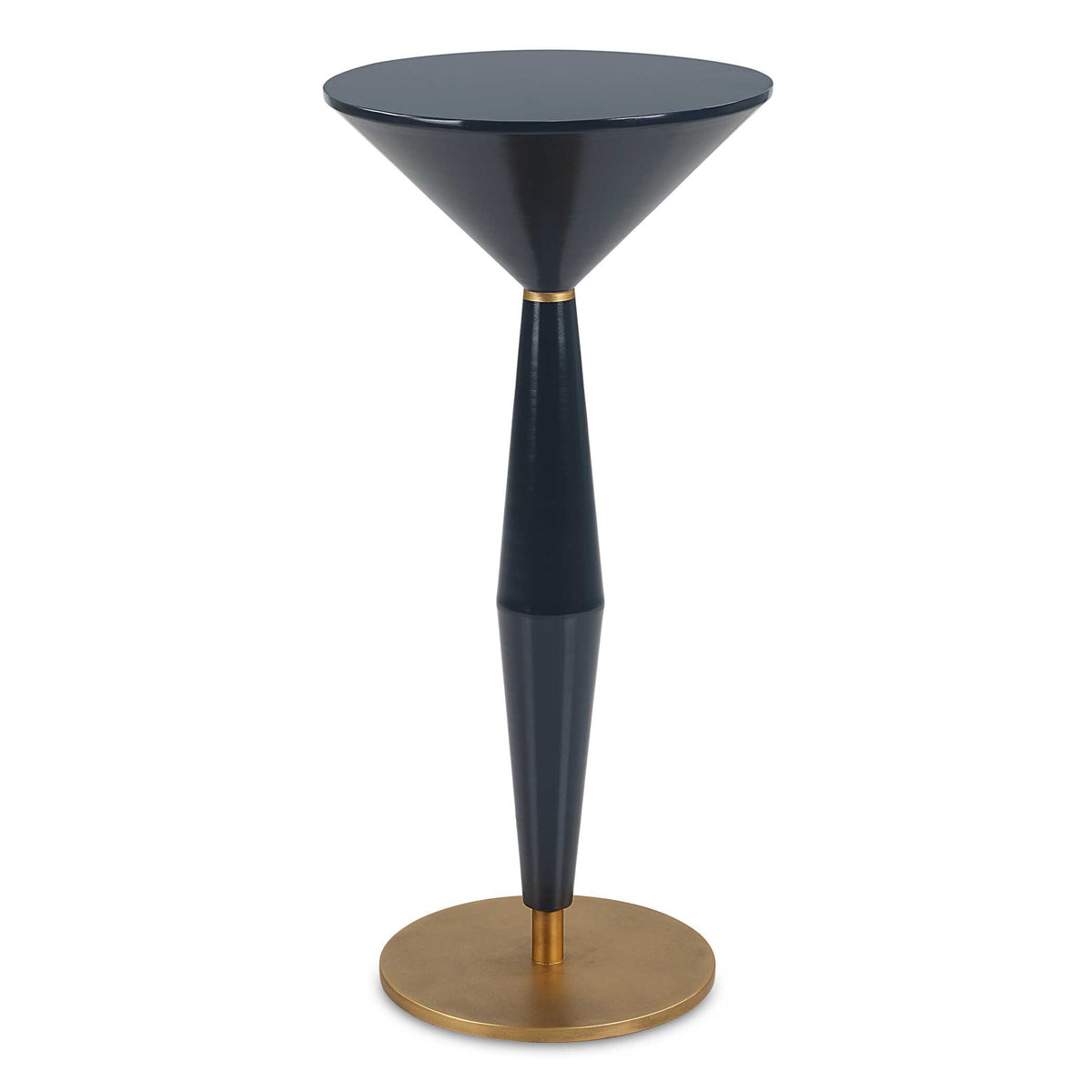 Luster Navy Blue Accent Table - Ornate Home