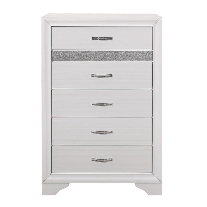 Luster White Chest - Ornate Home
