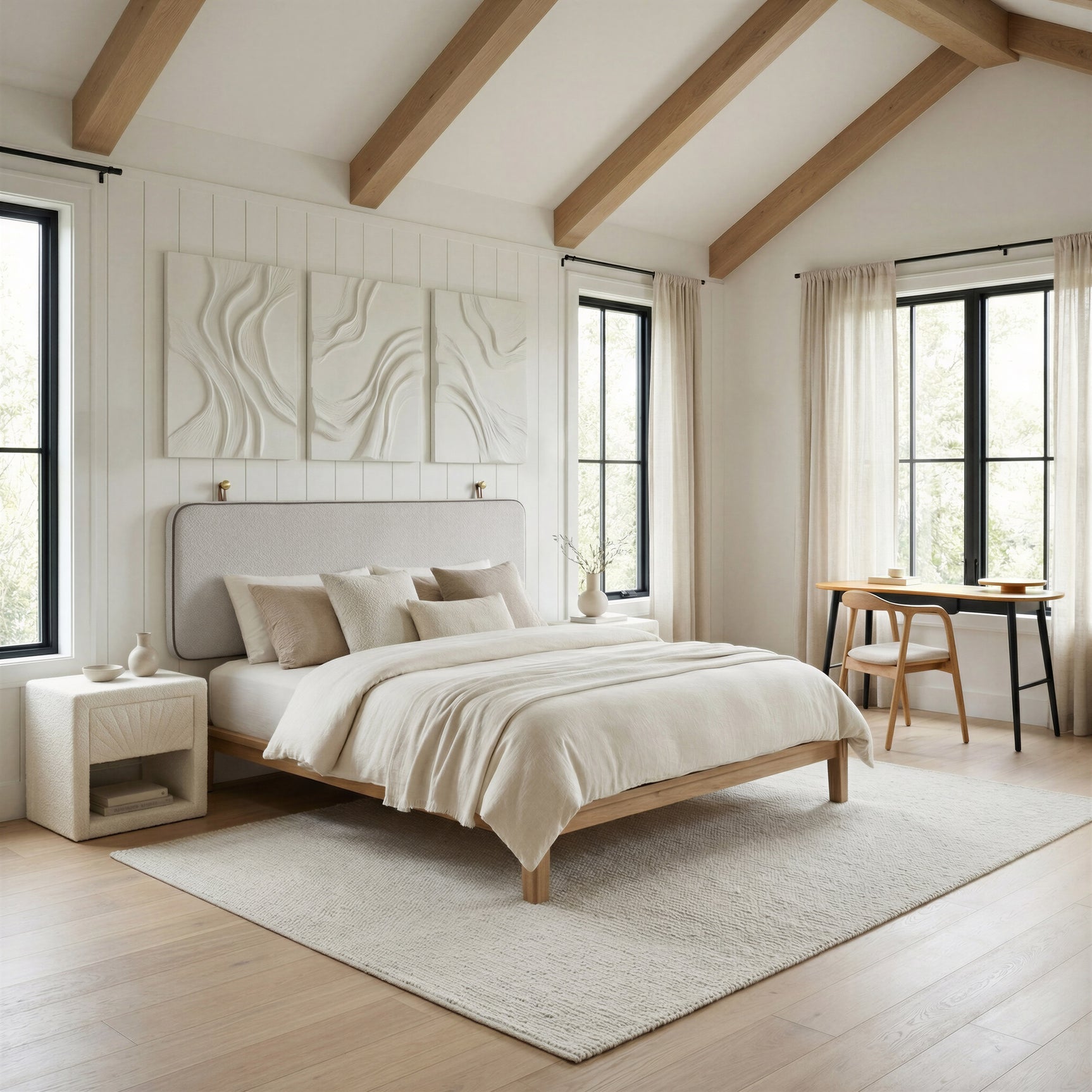 Luum Natural Queen Platform Bed Frame - Ornate Home
