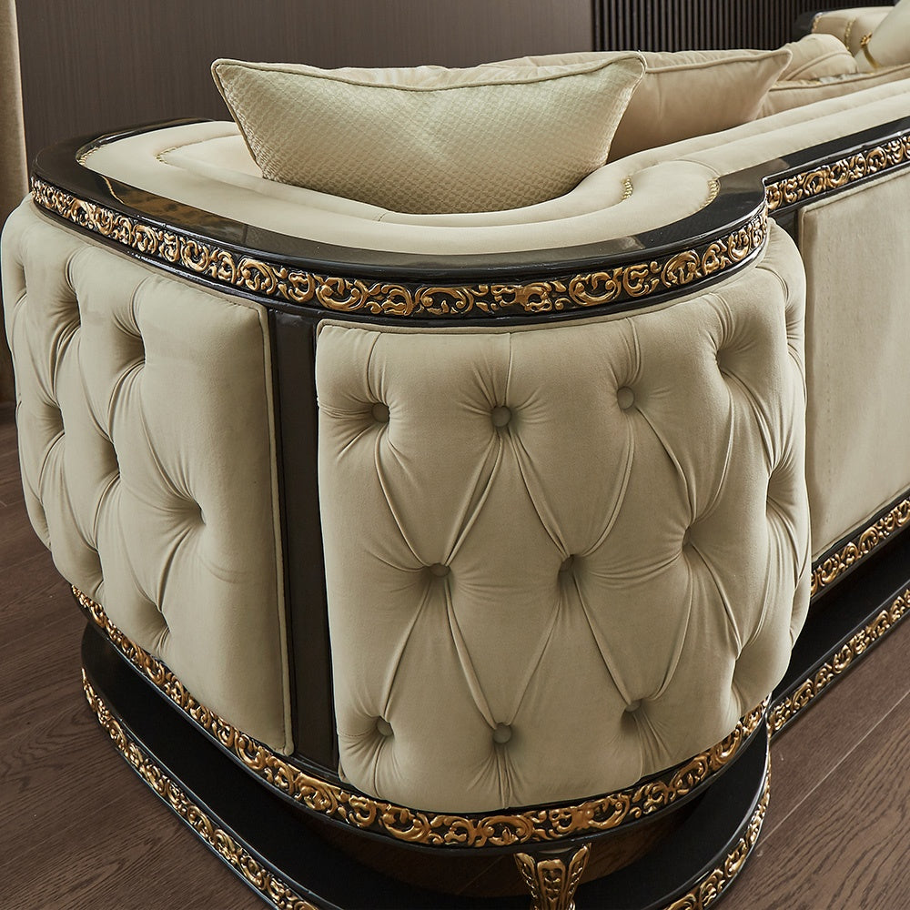 Luxe Atelier Cream Sofa / HD-S9010 - Ornate Home