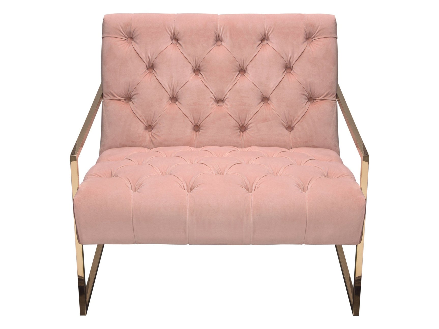Luxe Blush Pink Accent Chair - Ornate Home