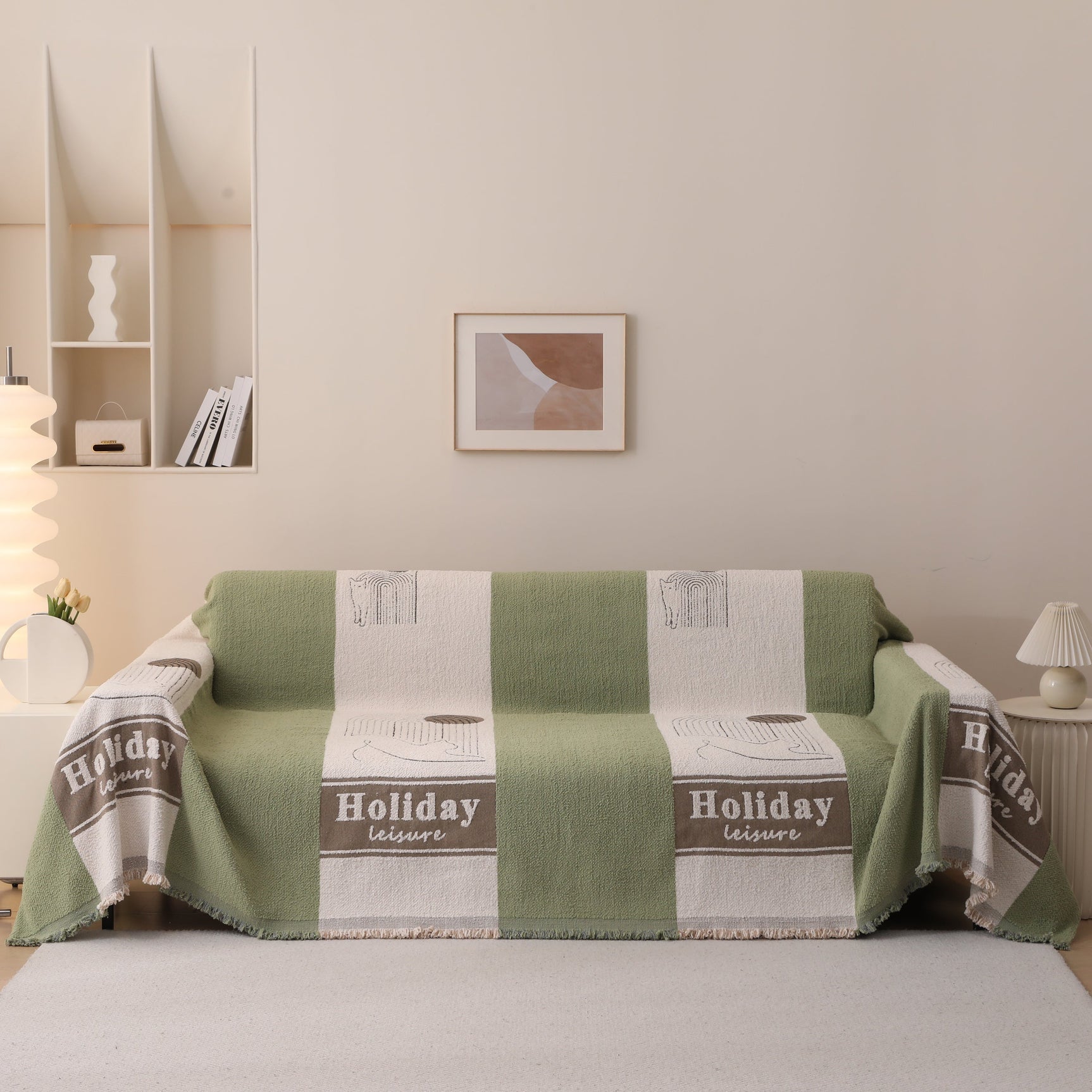 Luxury Cozy Cotton Sofa Blanket Cover Furniture Slipcovers for Most Shape Sofas - Ornate Home