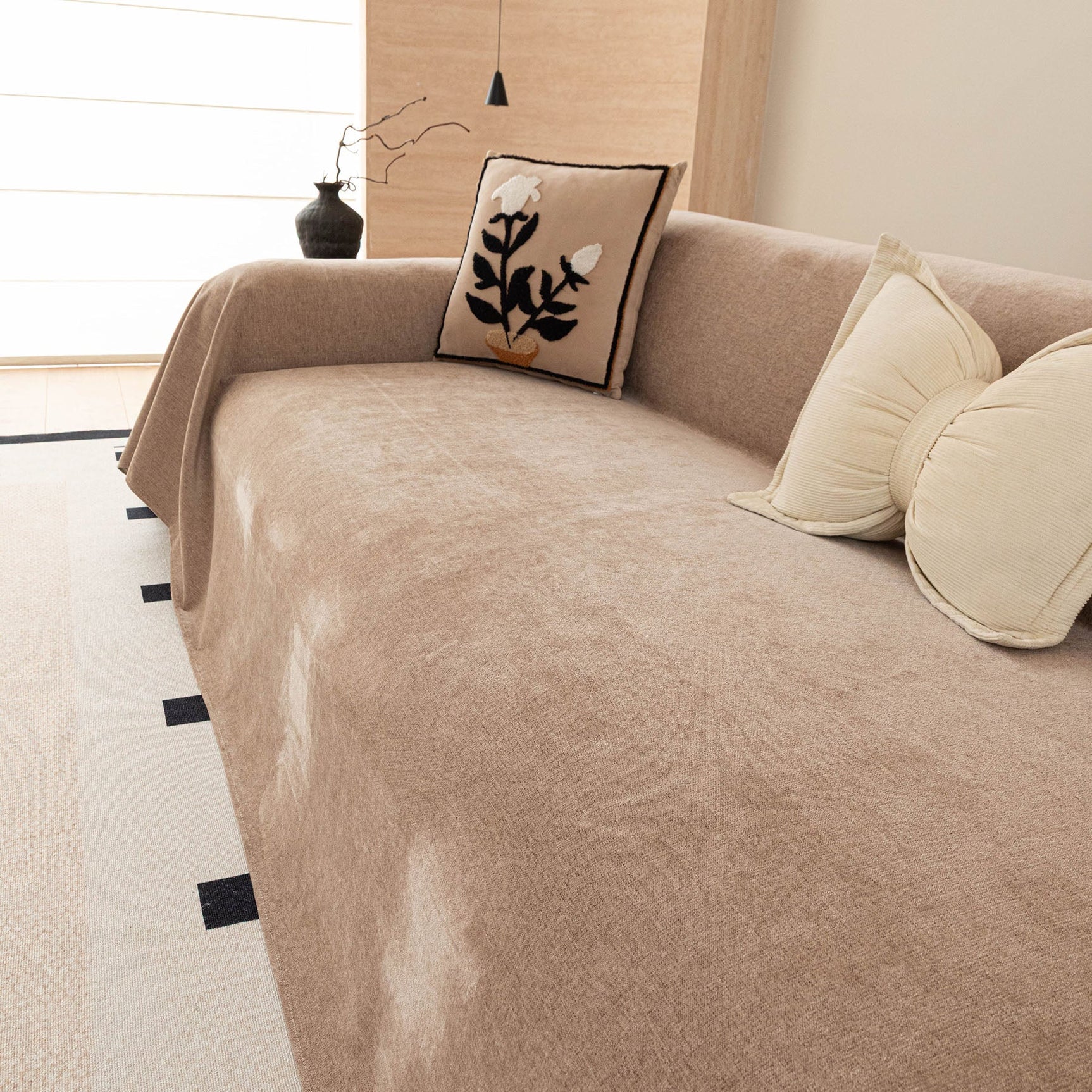 Luxury Pet Friendly Couch Cover, Non-Slip Furniture Protector Blanket for Pets, Kids - Ornate Home