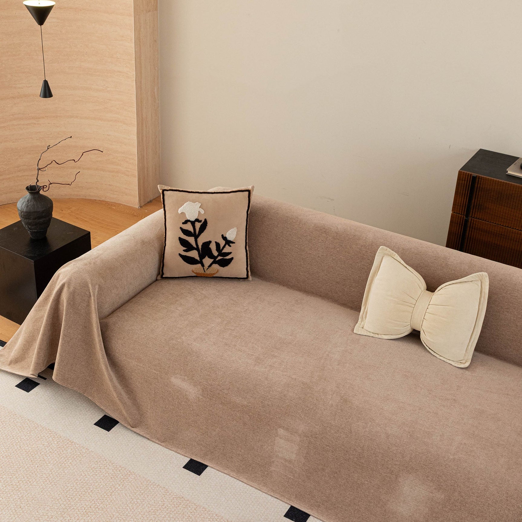 Luxury Pet Friendly Couch Cover, Non-Slip Furniture Protector Blanket for Pets, Kids - Ornate Home