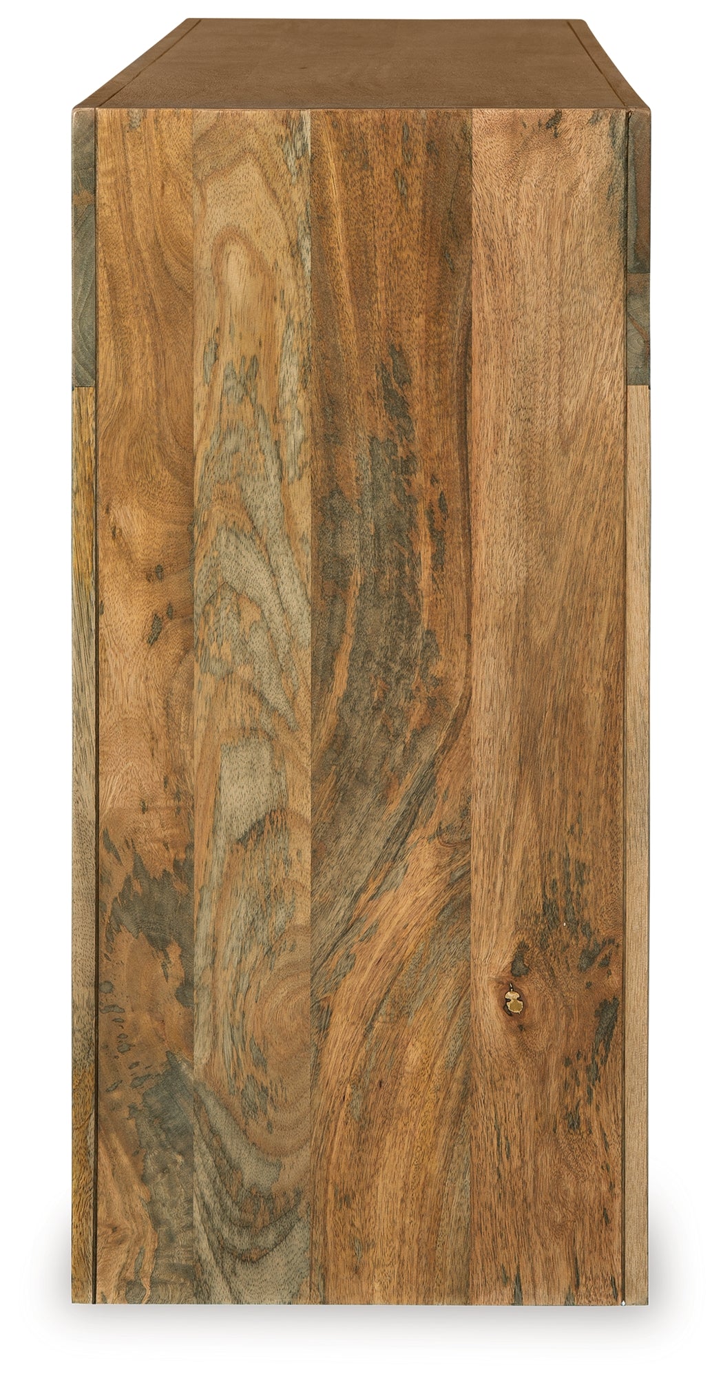 Luzmanacy Natural Brown Console Sofa Table - Ornate Home