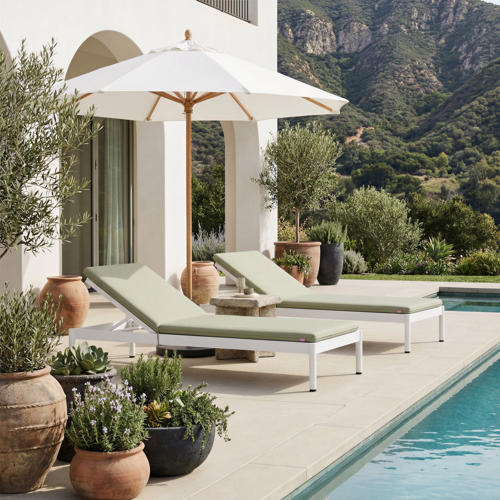 Lychee Green Chaise Lounge - Ornate Home
