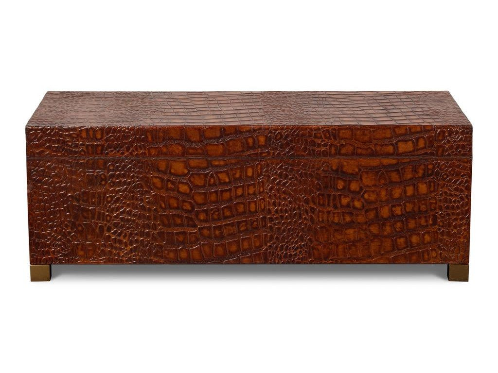 Lyle Brown Leather Box - Ornate Home