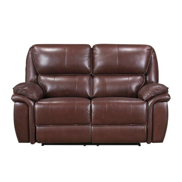 Lyman Brown Double Reclining Loveseat - Ornate Home