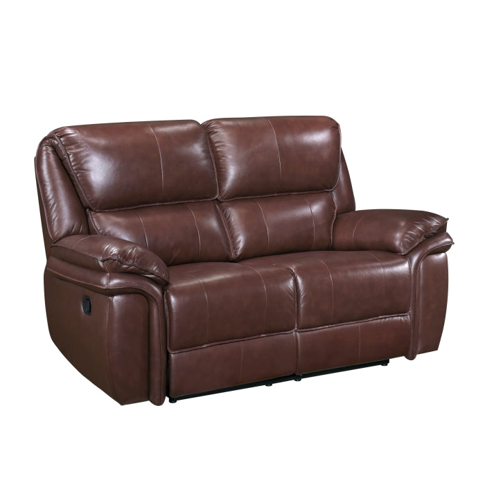Lyman Brown Double Reclining Loveseat - Ornate Home