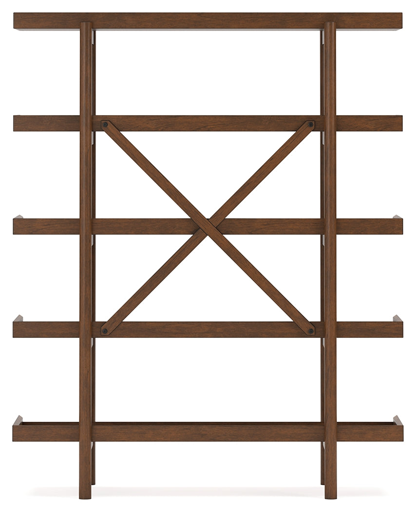 Lyncott Brown 70" Bookcase (Online Special Price) - Ornate Home