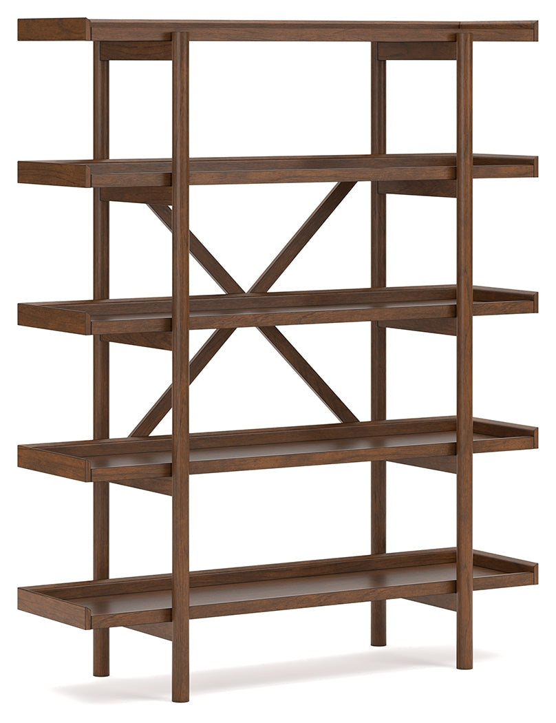 Lyncott Brown 70" Bookcase (Online Special Price) - Ornate Home