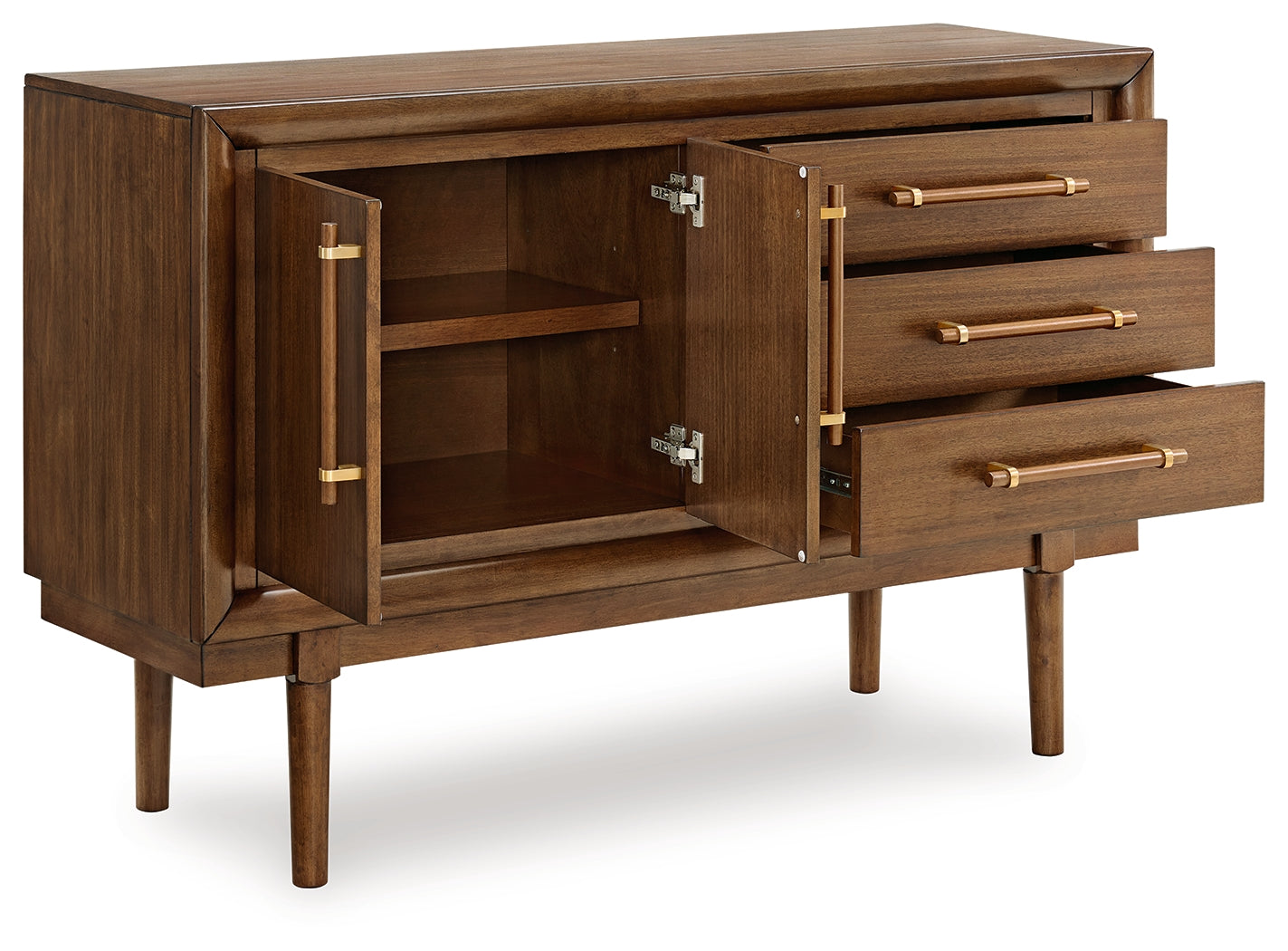 Lyncott Brown Dining Server (Online Special Price) - Ornate Home