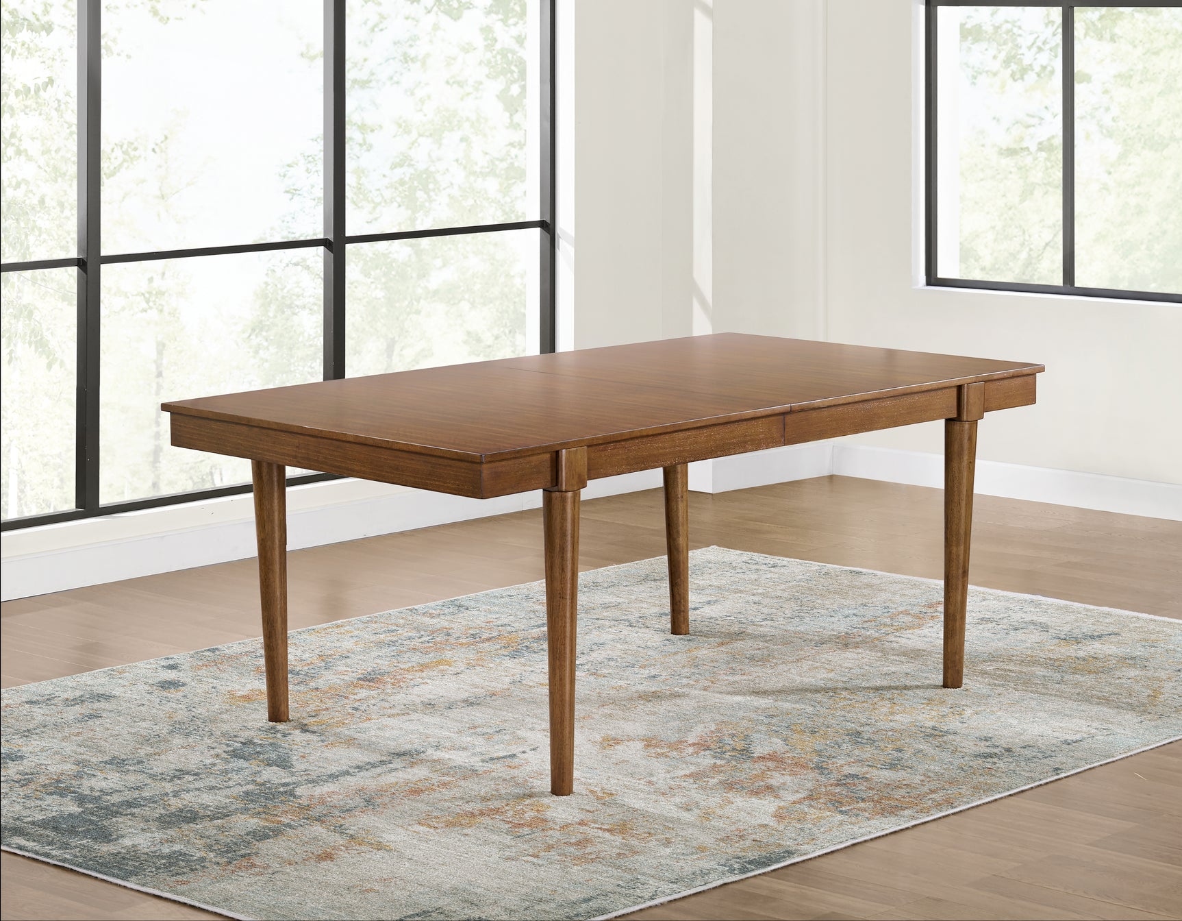 Lyncott Charcoal/Brown Extension Dining Table w/ 4 Chairs (Online Special Price) - Ornate Home