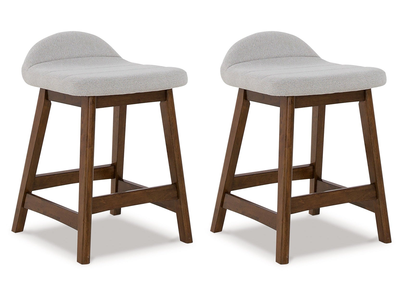 Lyncott Light Gray/Brown Counter Height Bar Stool (Set of 2) (Online Special Price) - Ornate Home