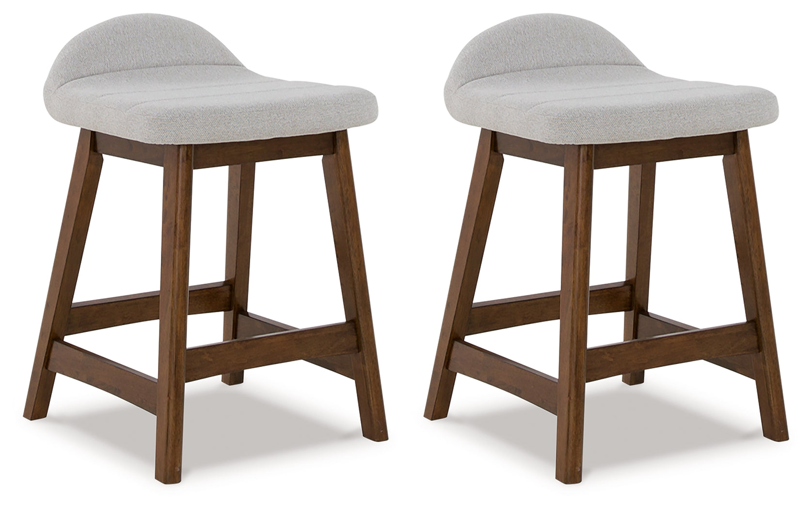 Lyncott Light Gray/Brown Counter Height Bar Stool (Set of 2) (Online Special Price) - Ornate Home