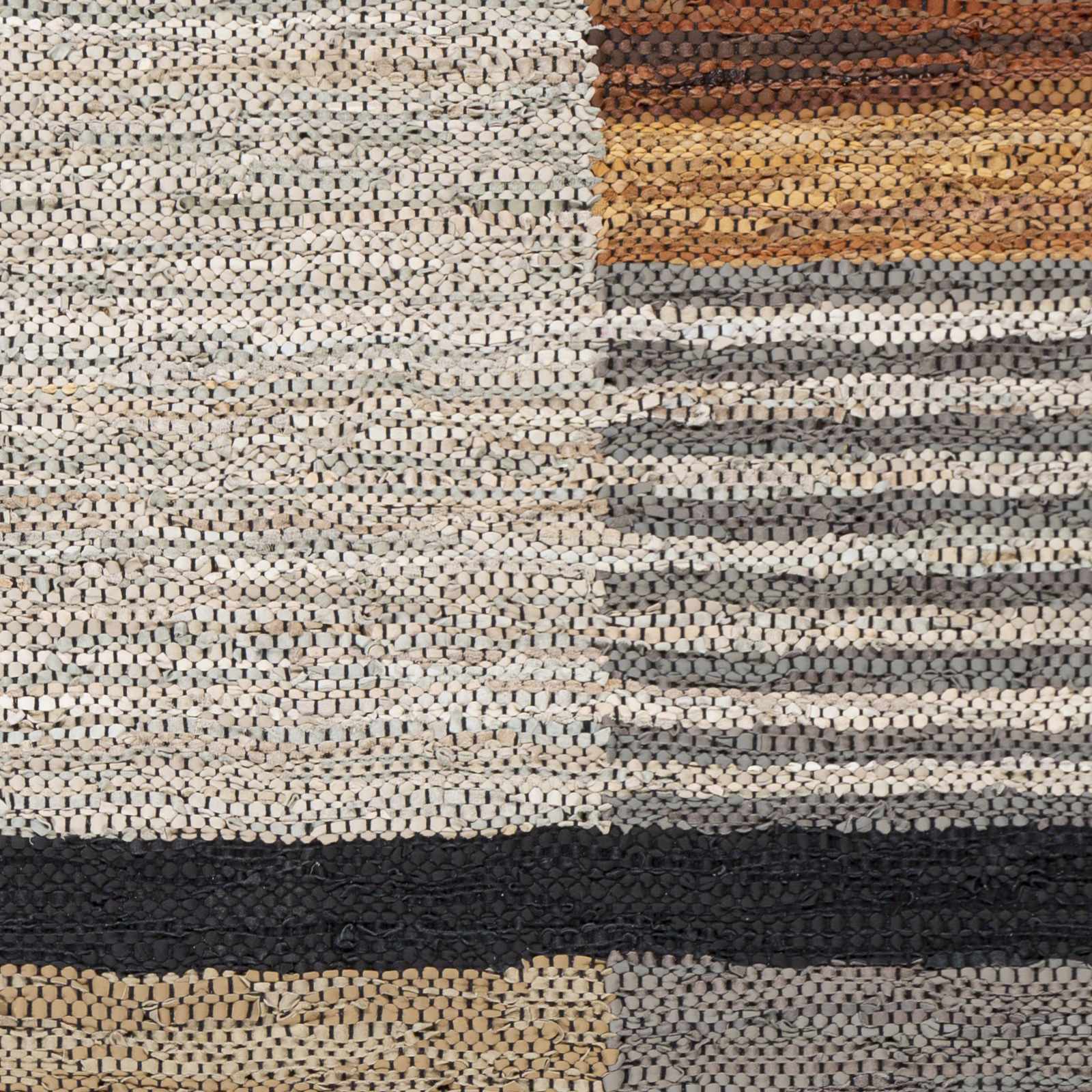 Lyndoch Leather Patchwork Rug - Ornate Home