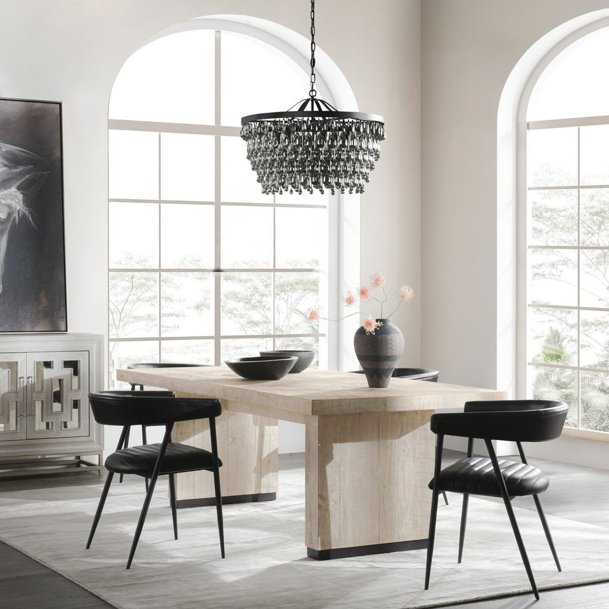 Lynx Antique White Dining Table - Ornate Home