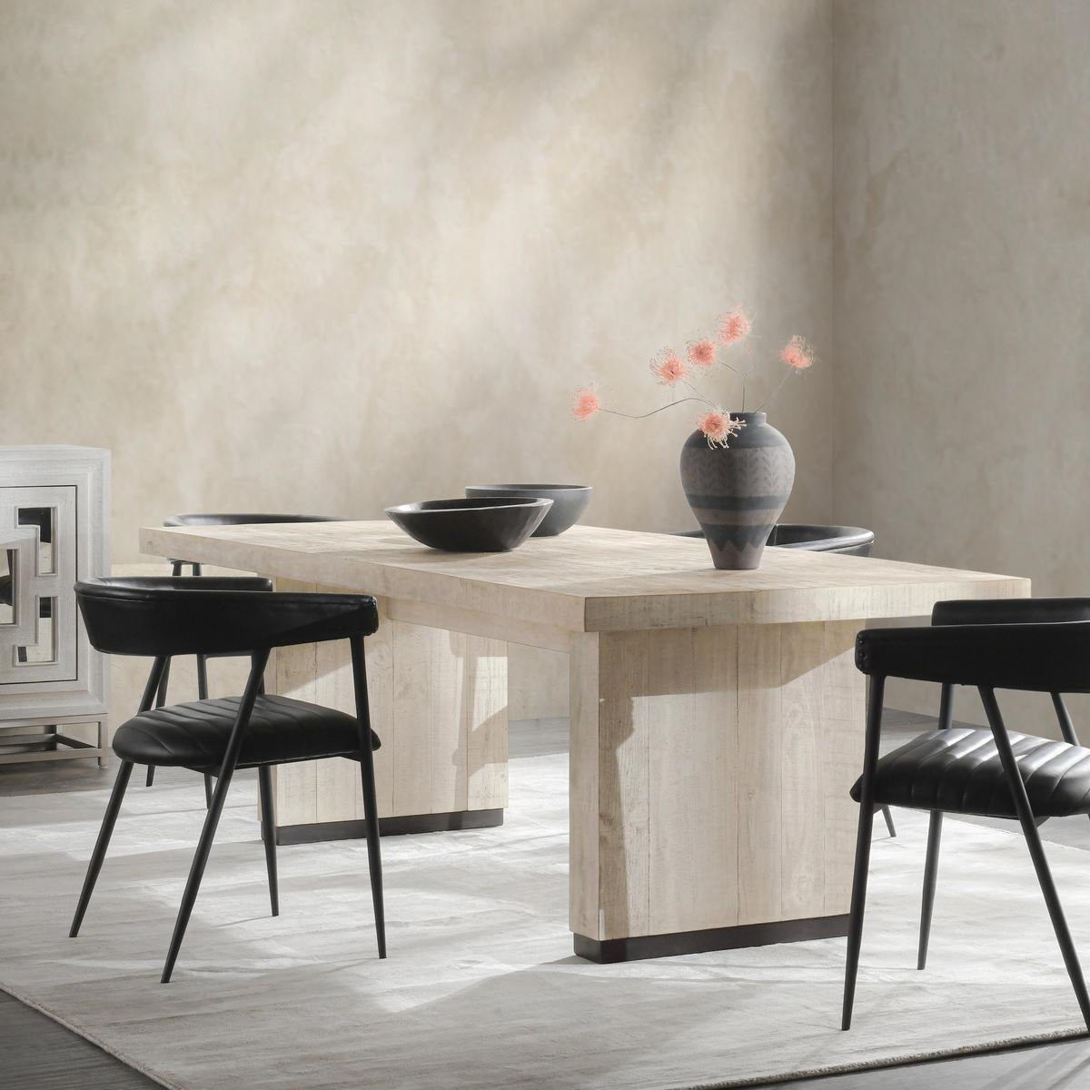 Lynx Antique White Dining Table - Ornate Home