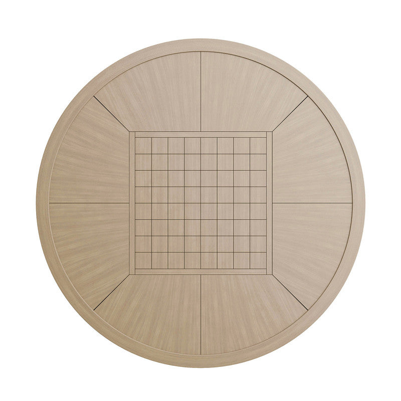 Lyon Black/Natural/Brown 5 Pc. Game Table Set w/ 4 Armless Chairs - Ornate Home