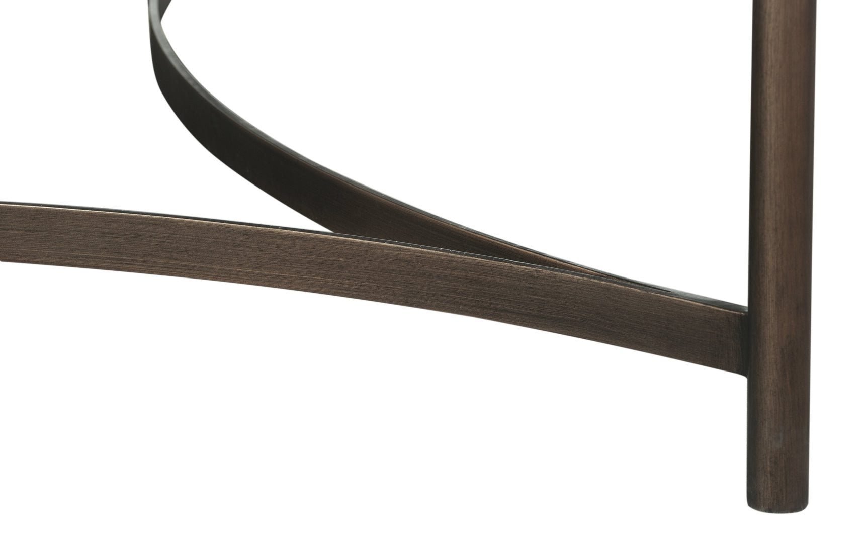 Lyon Round Natural Concrete and Metal Coffee Table - Ornate Home