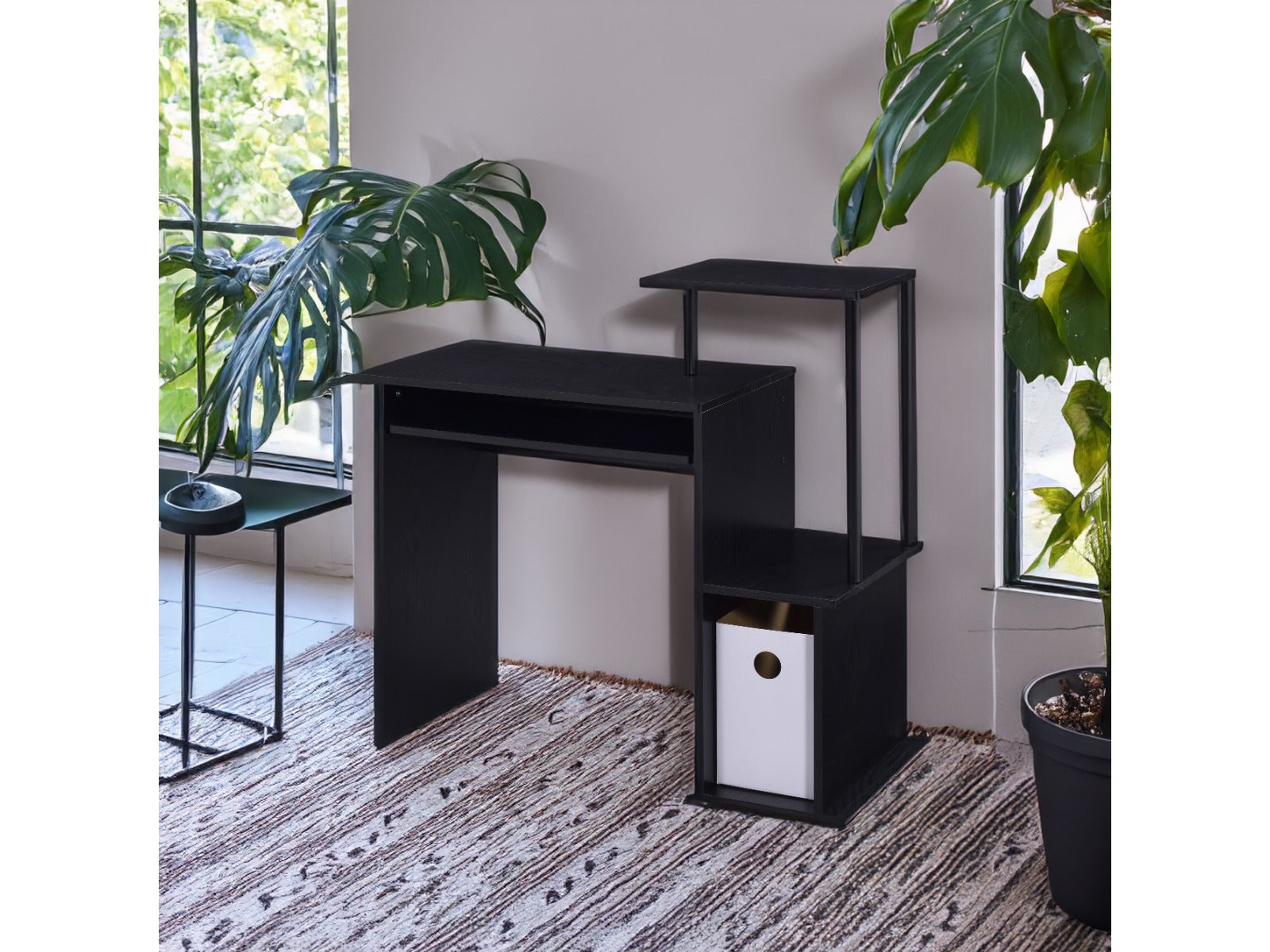 Lyphre Black Computer Desk - Ornate Home