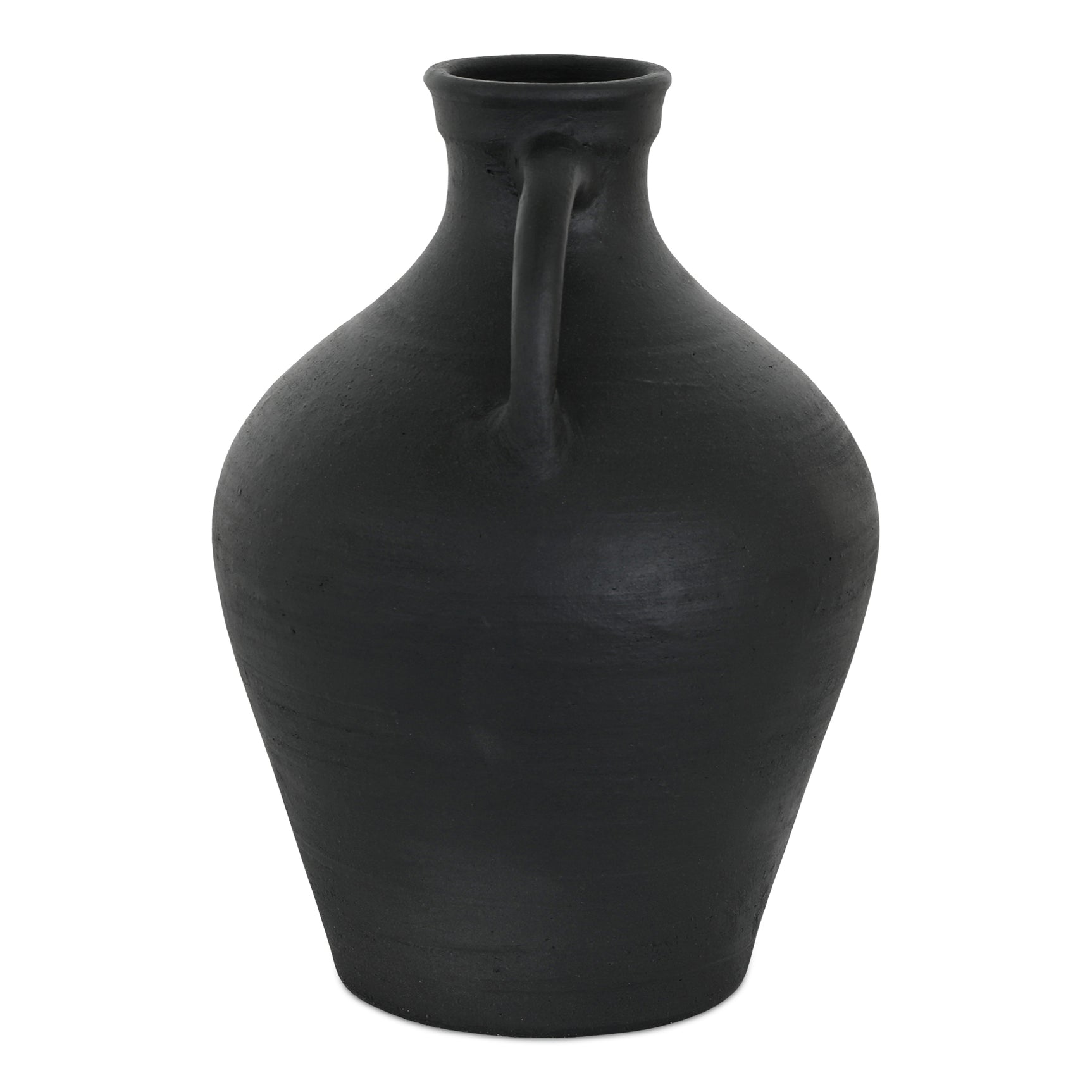 Lyra Black Terracotta Vase - Ornate Home