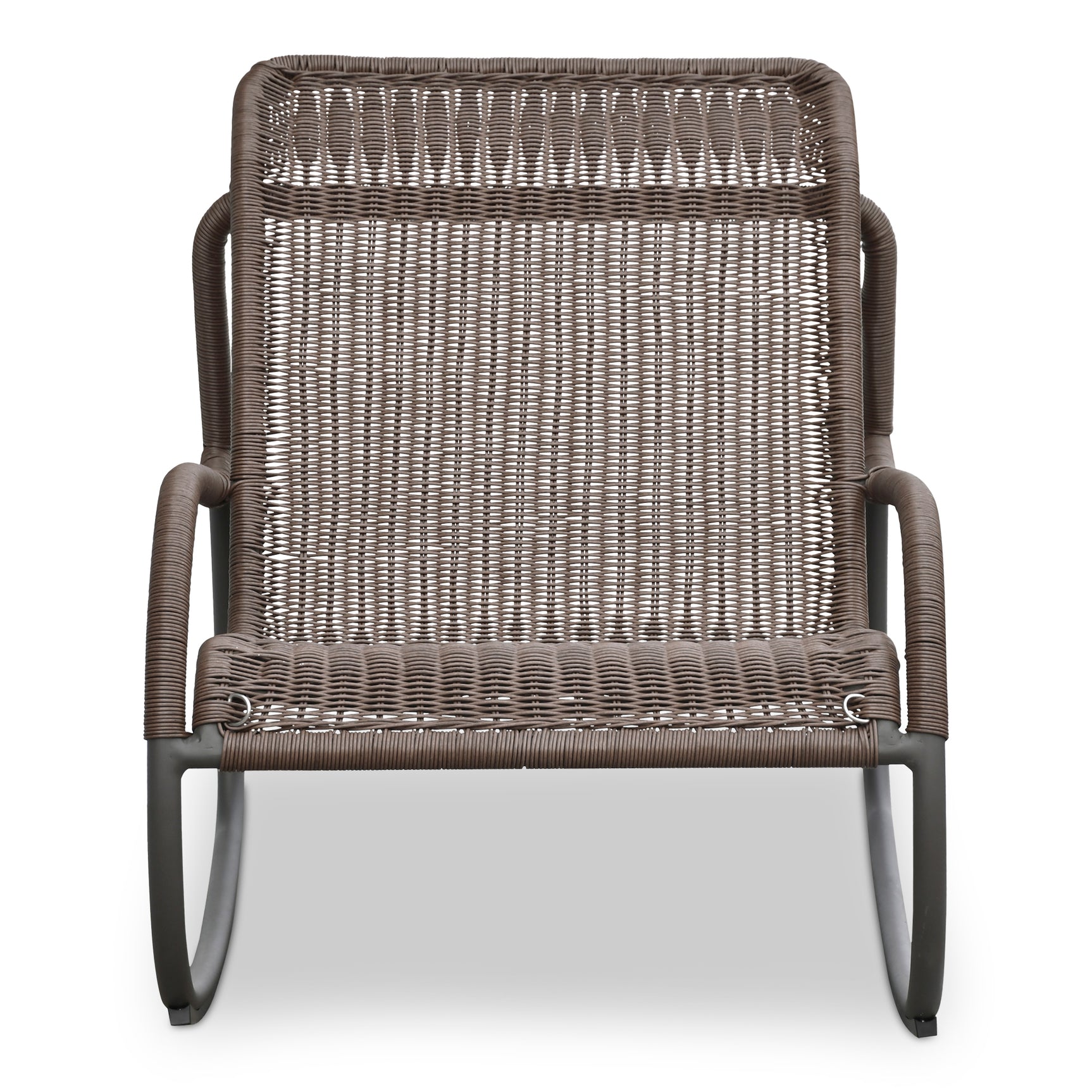 Lyra Brown Outdoor Rocking Chair - Ornate Home