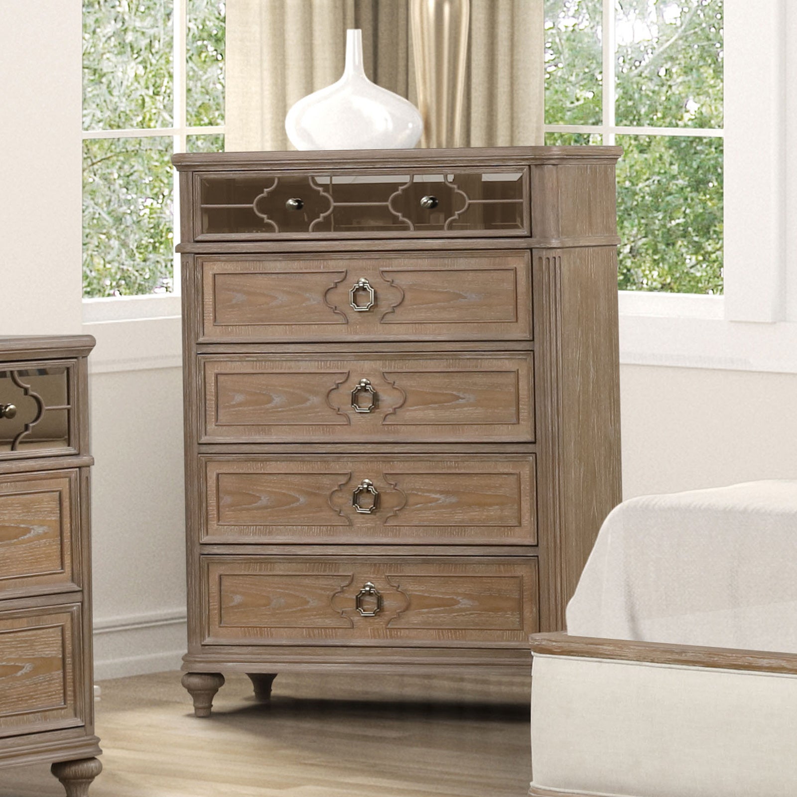 Lyris Rustic Oak Chest - Ornate Home
