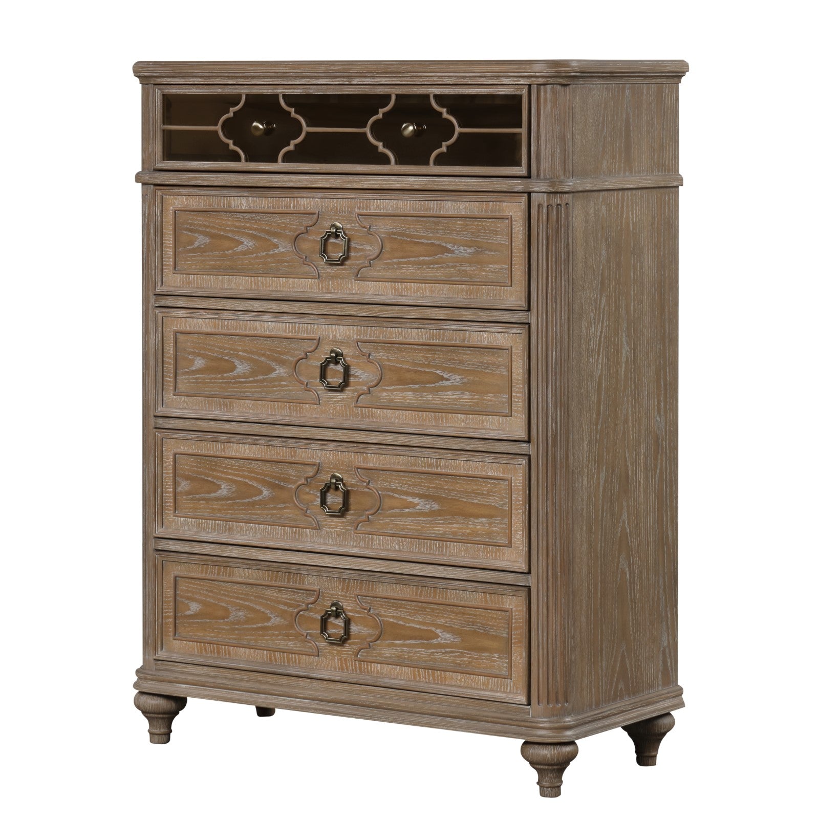 Lyris Rustic Oak Chest - Ornate Home