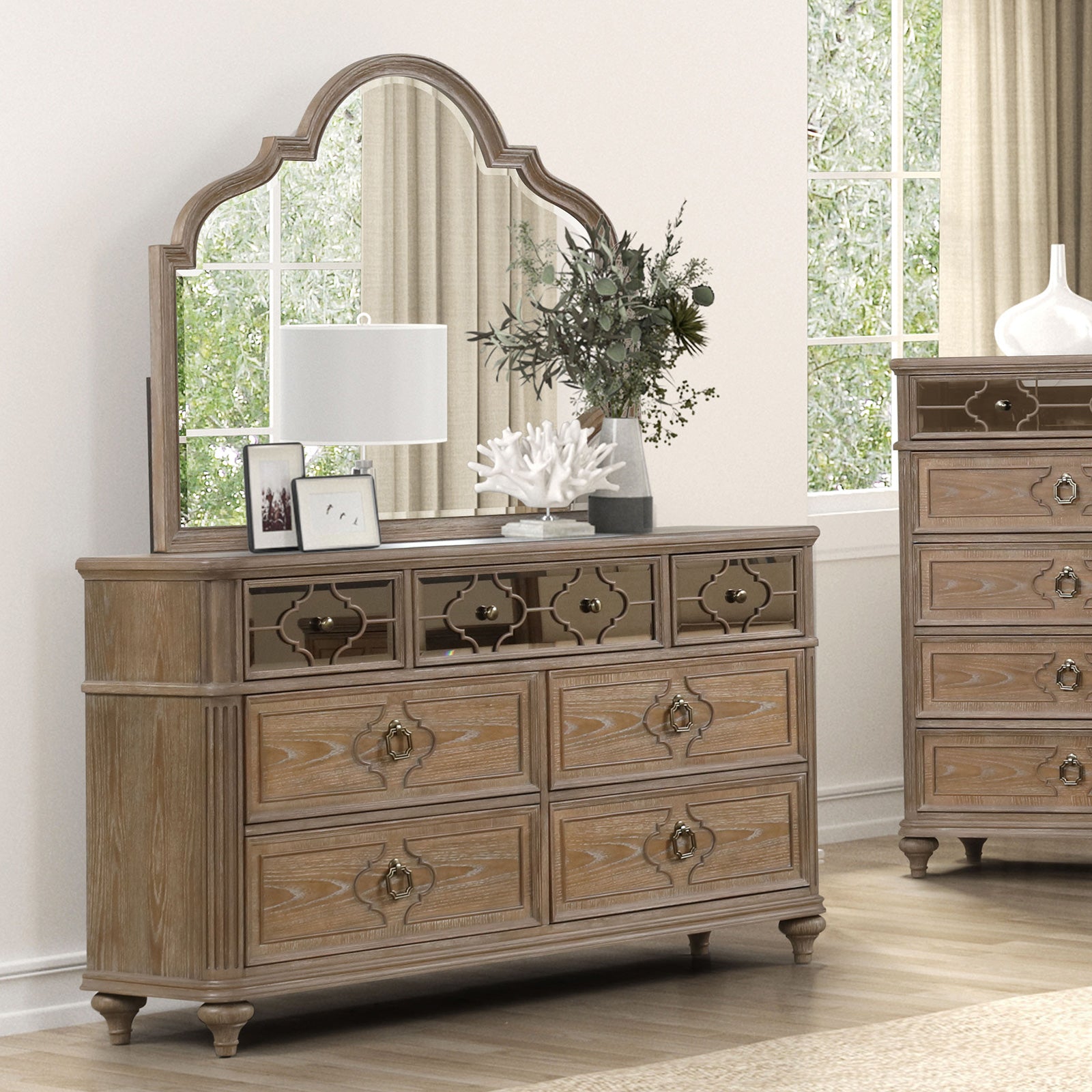 Lyris Rustic Oak Dresser - Ornate Home