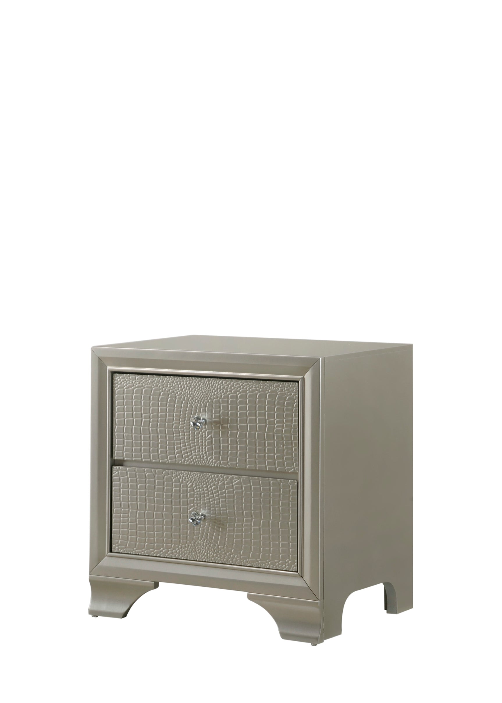 Lyssa Champagne LED Panel Bedroom Set - Ornate Home