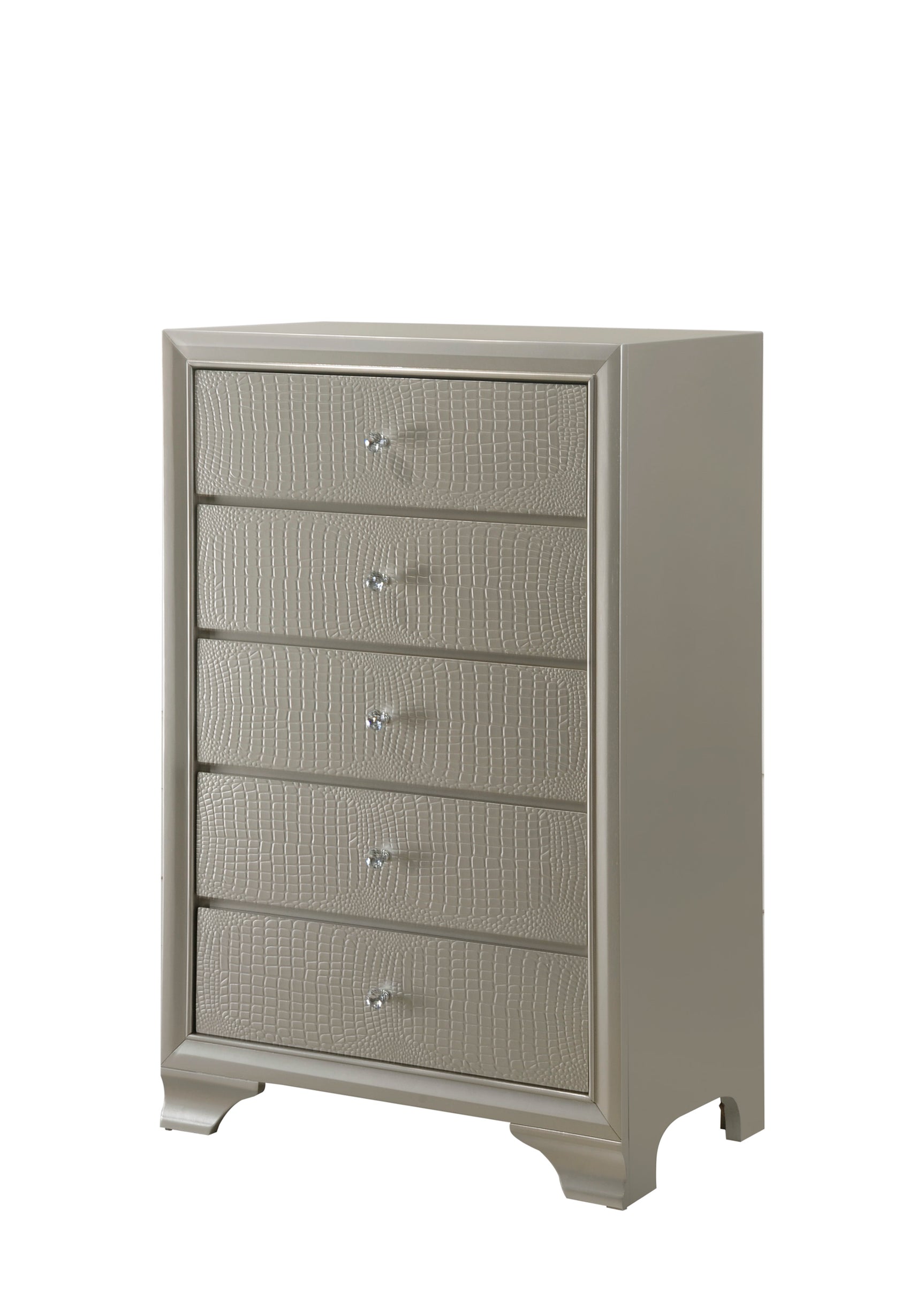 Lyssa Champagne LED Panel Youth Bedroom Set - Ornate Home