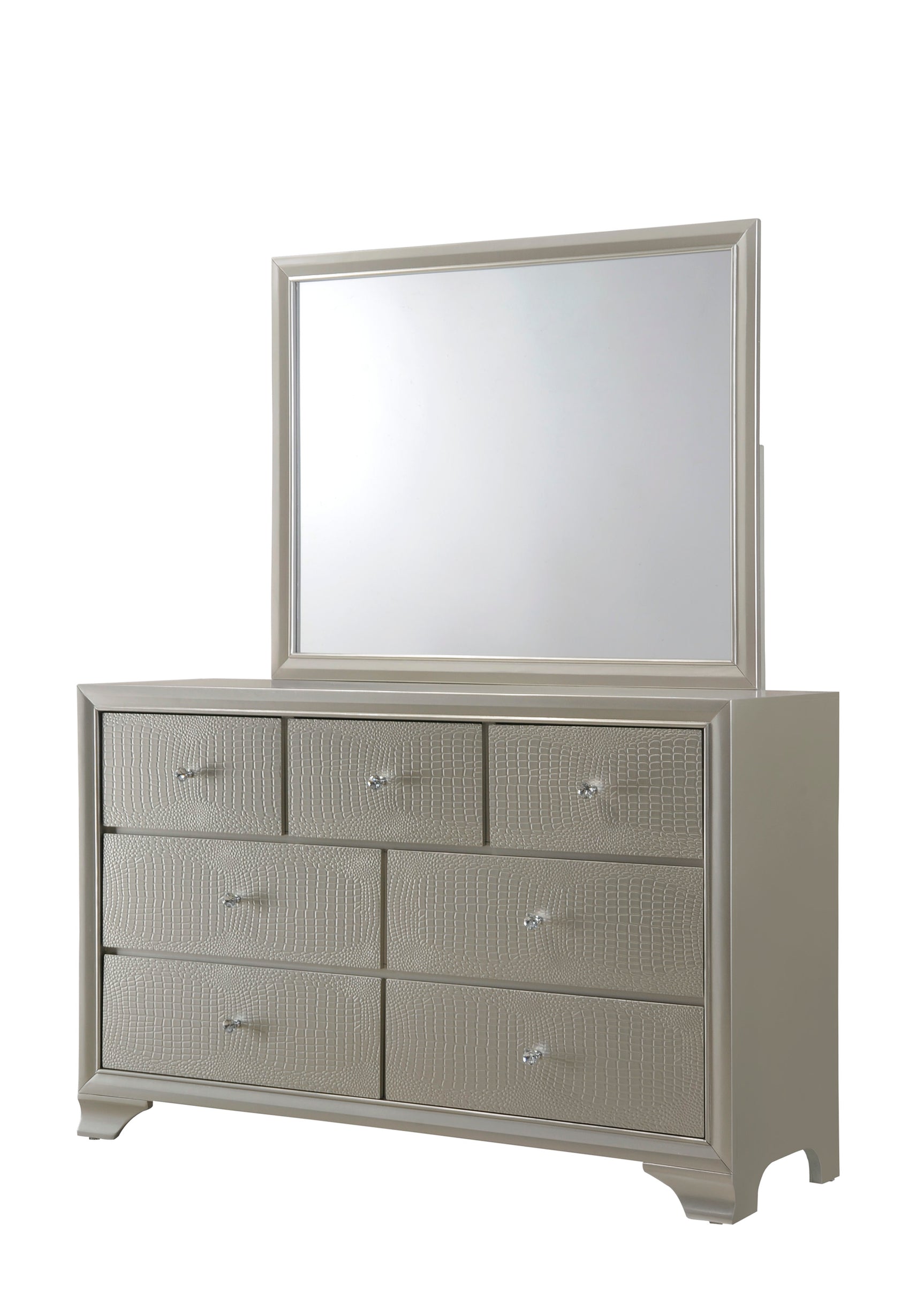 Lyssa Champagne LED Panel Youth Bedroom Set - Ornate Home