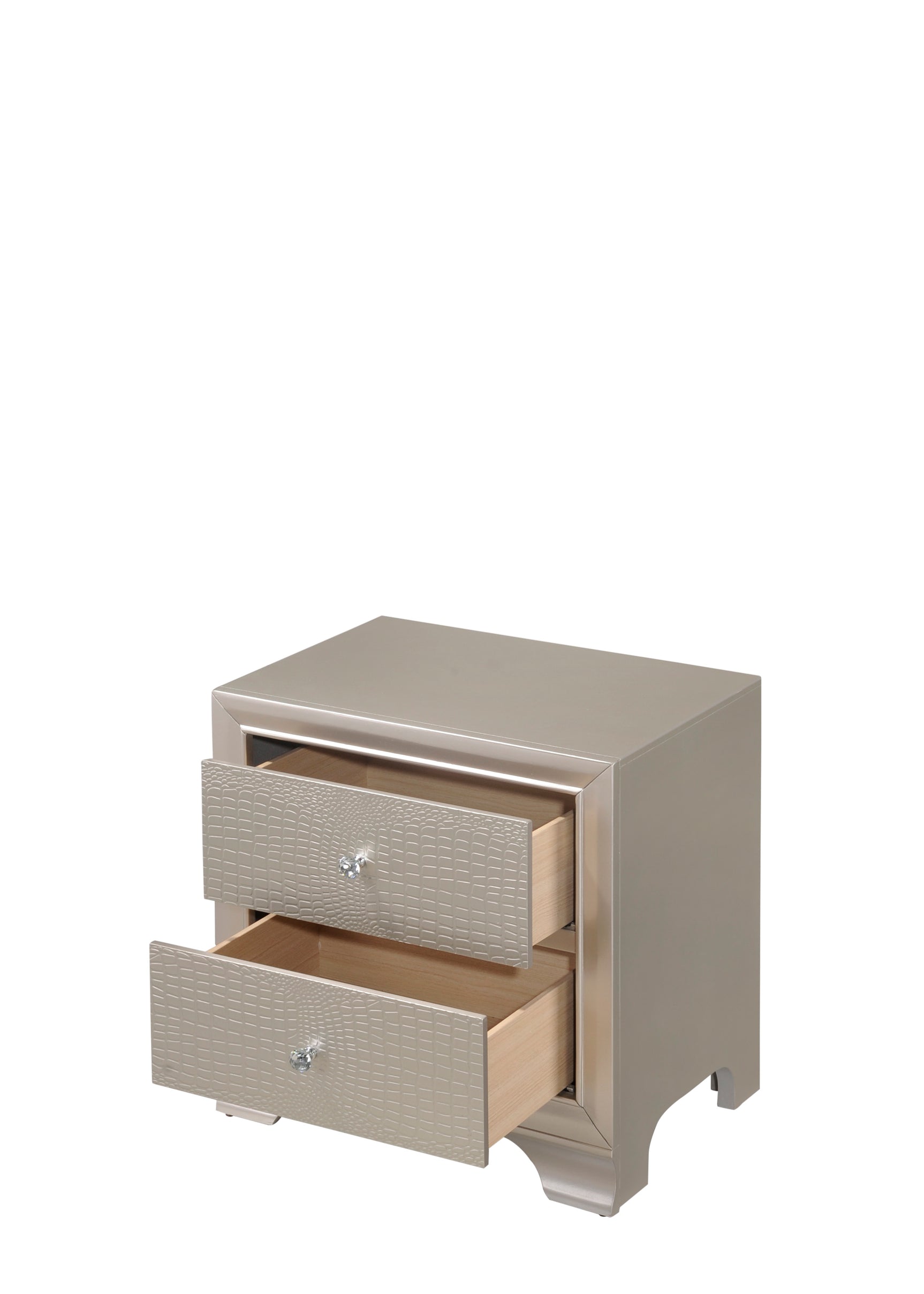 Lyssa Champagne LED Panel Youth Bedroom Set - Ornate Home