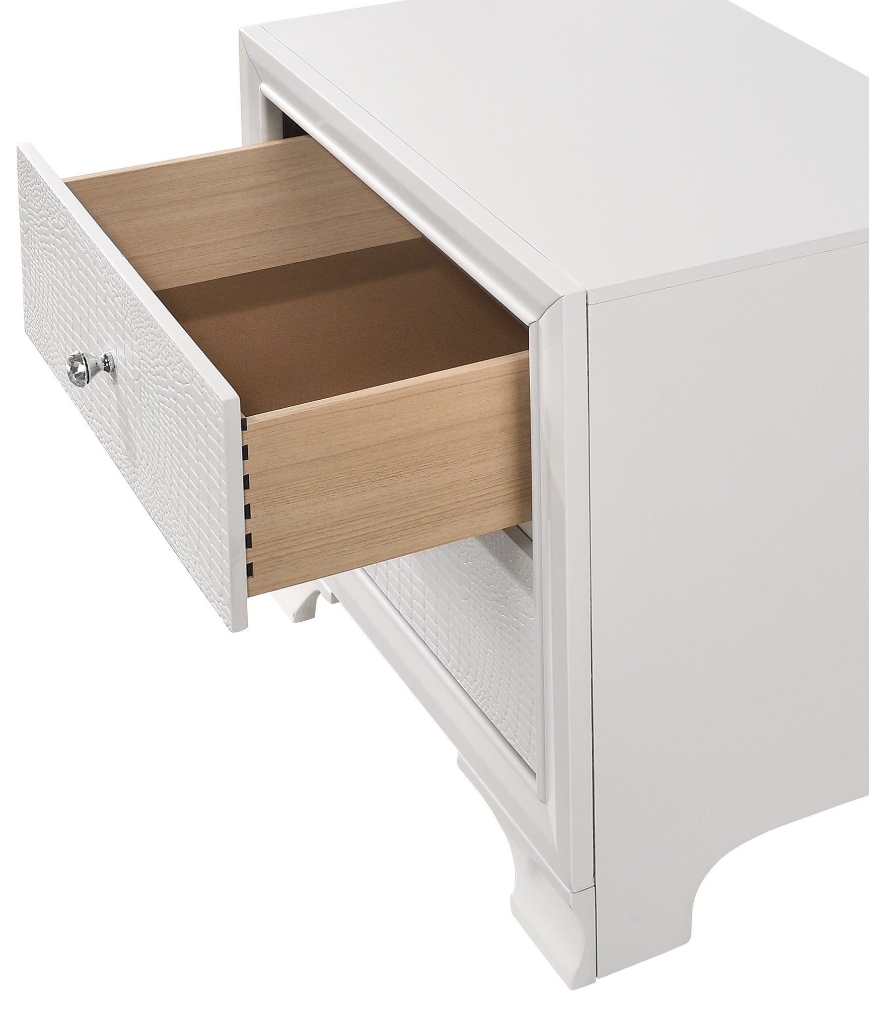 Lyssa Frost/Oat LED Panel Bedroom Set - Ornate Home