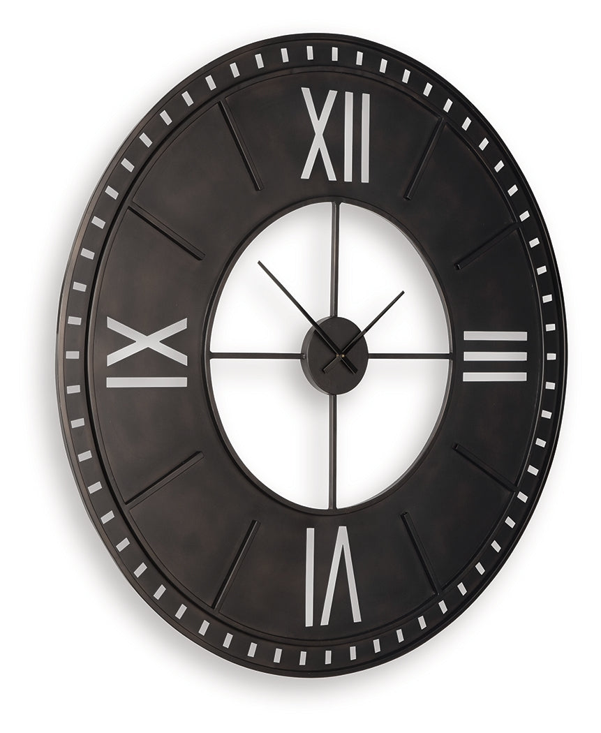 Lytle Antique Brown Wall Clock (Online Special Price) - Ornate Home