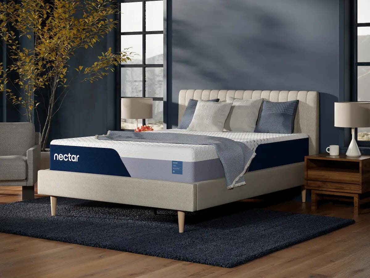 Nectar Classic Memory Foam White 2 Twin XL Mattresses