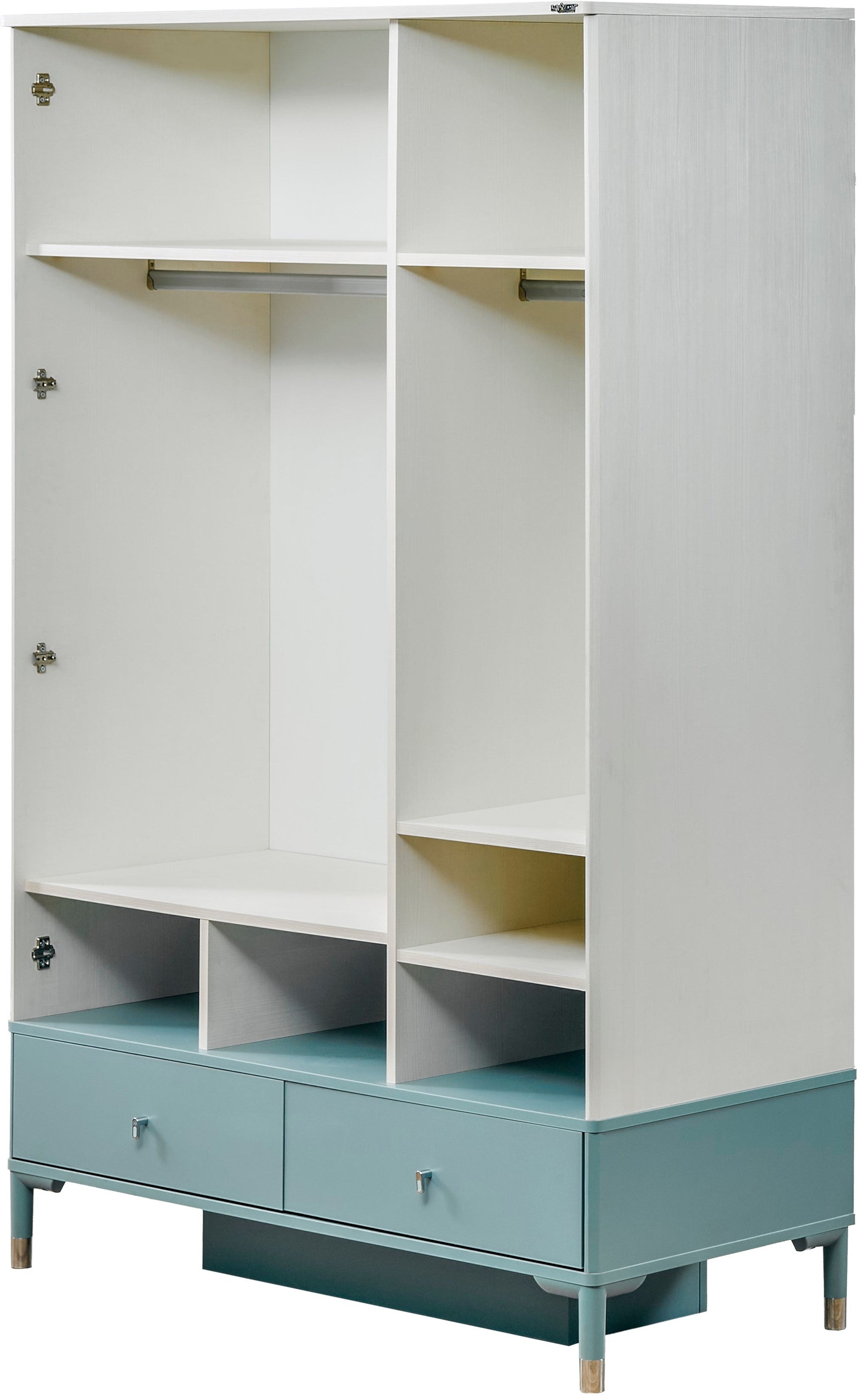 Marin Light Blue/White 3 Door Wardrobe