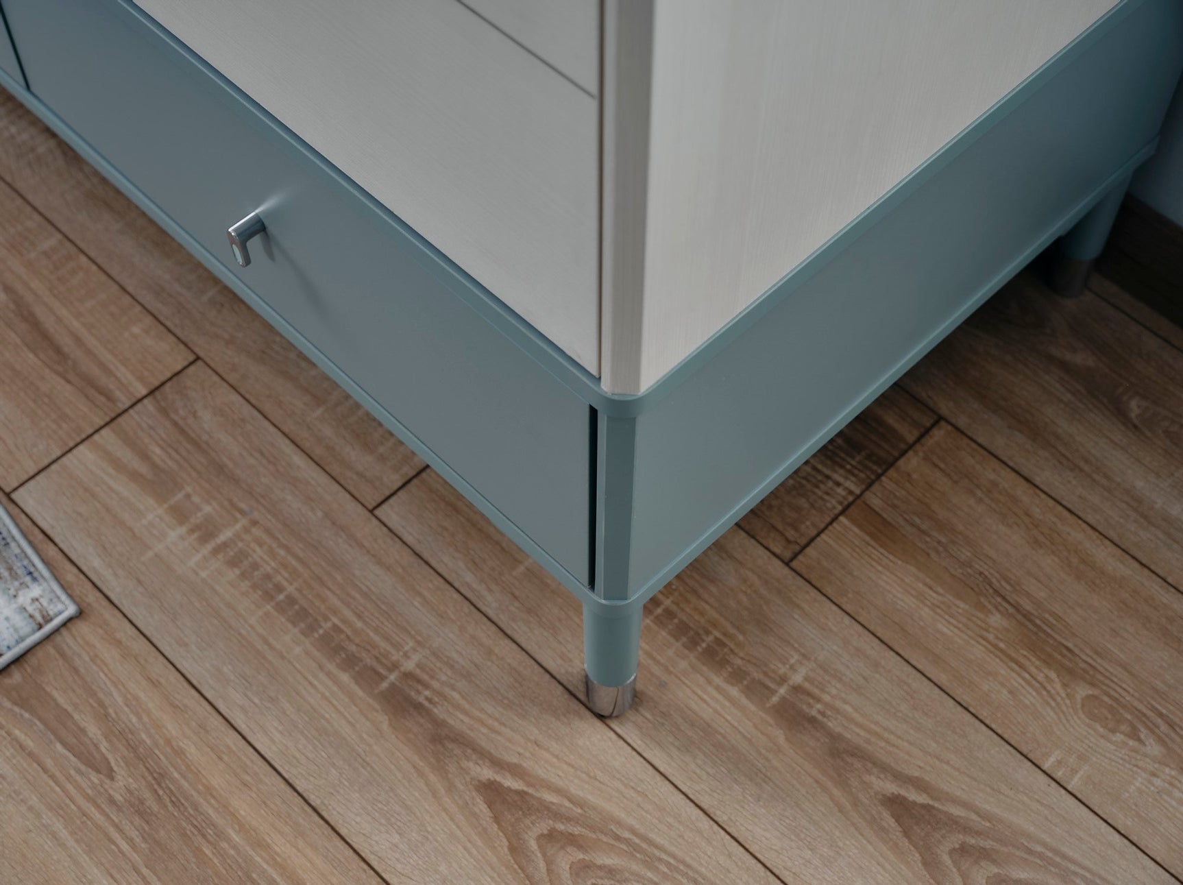 Marin Light Blue/White 3 Door Wardrobe