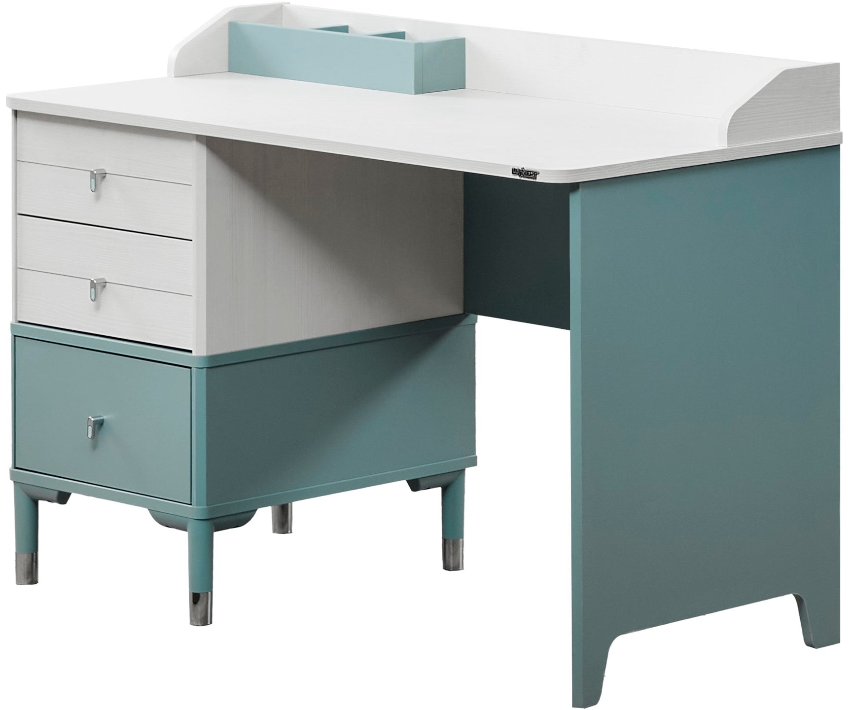 Marin Light Blue/White Study Desk With Top Module