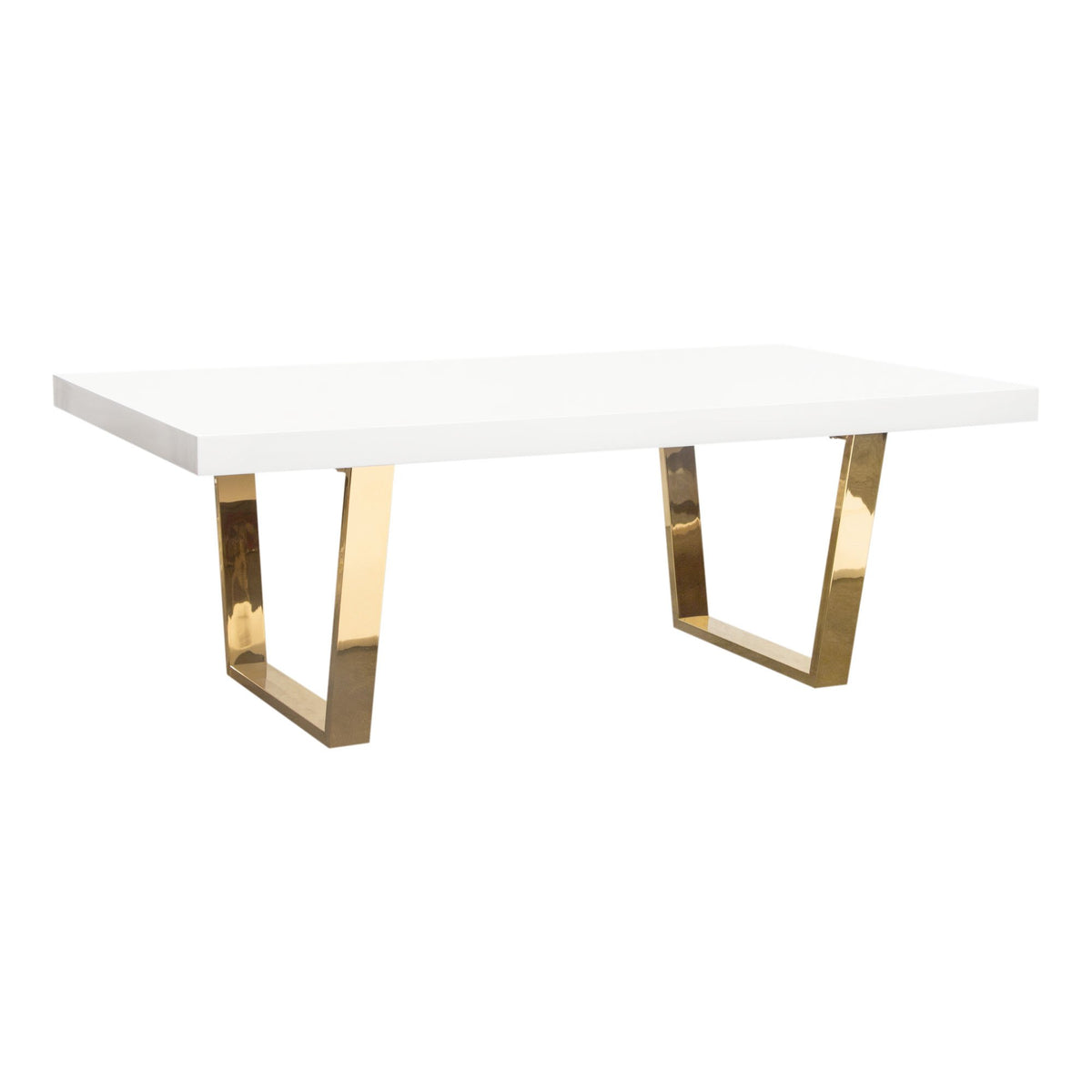 Mirage White Lacquer Coffee Table - Ornate Home