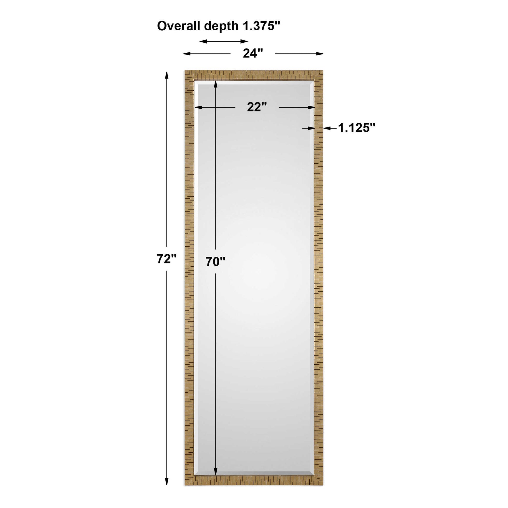 Vilmos Metallic Gold Mirror