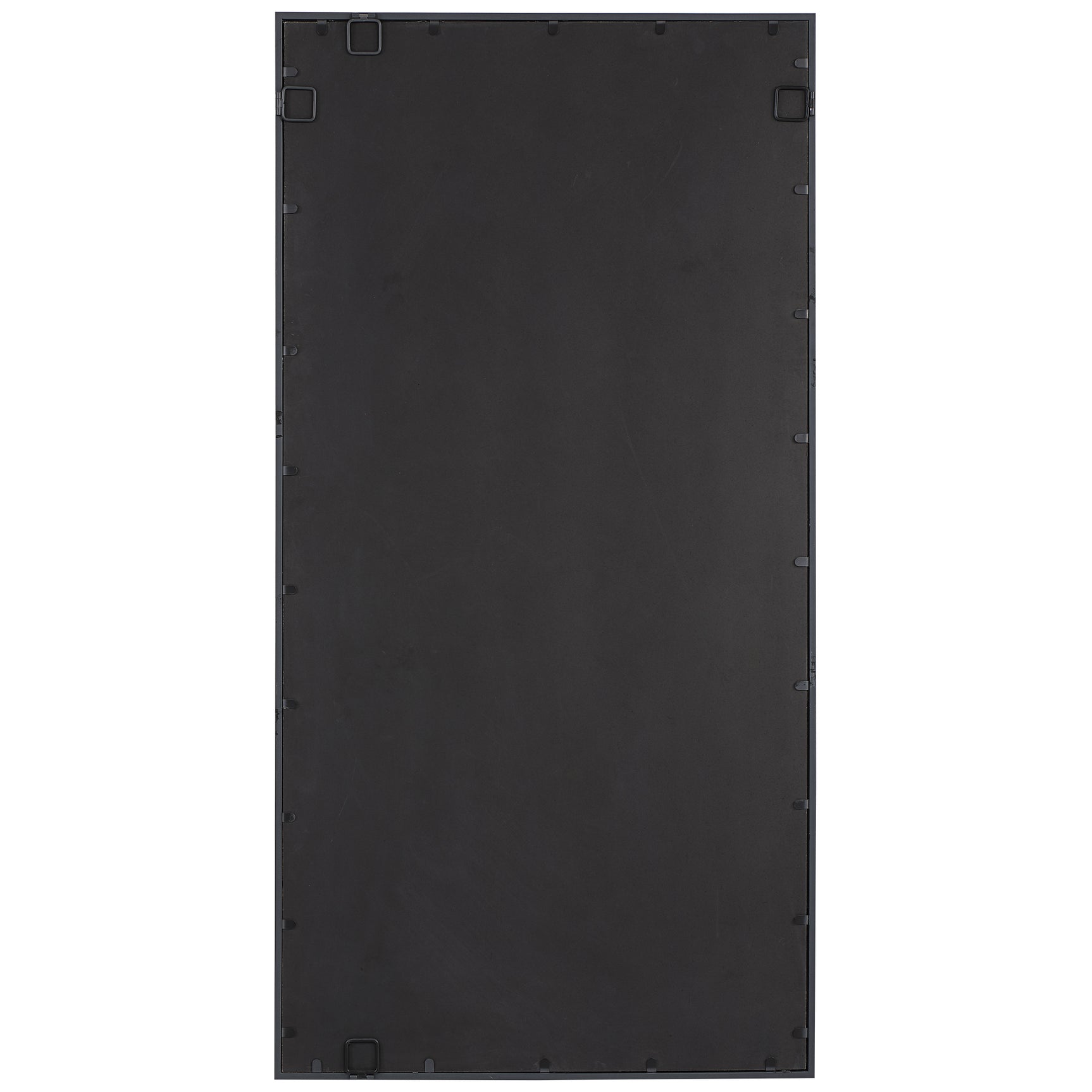 Rousseau Black Iron Window Mirror